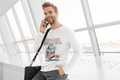 Lactose Intolerant Men's Round Neck Full Sleeve T-shirt - Lyssian