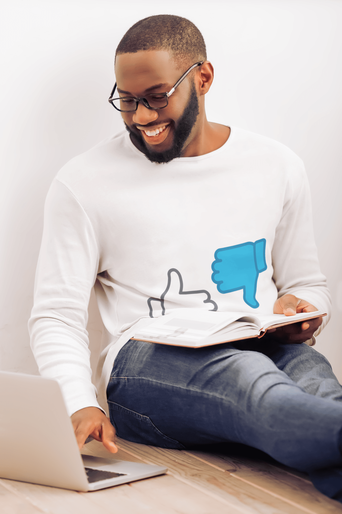 Dislike Male Round Neck Full Sleeve T-shirt - Lyssian