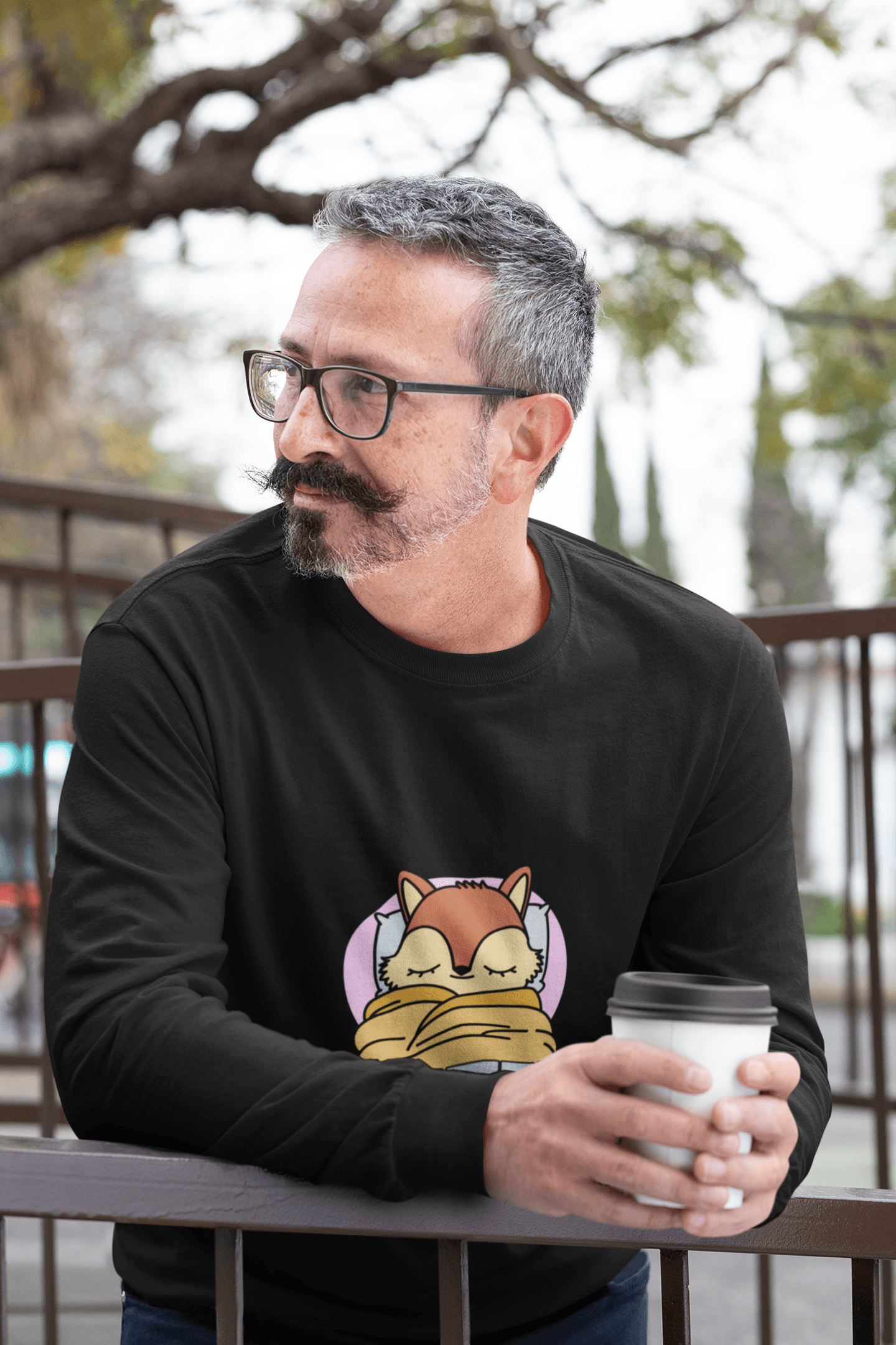 WFH Employee Men's Round Neck Full Sleeve T-shirt - Lyssian