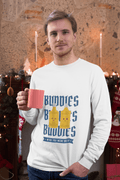 Beer Buddies Male Round Neck Full Sleeve T-shirt - Lyssian