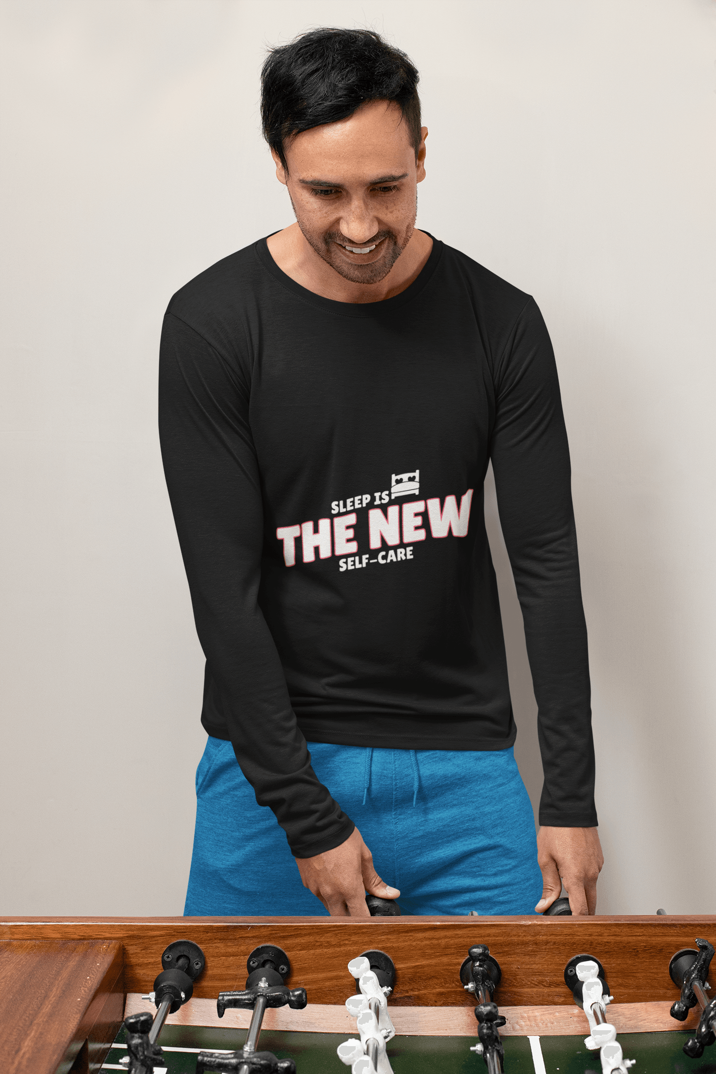 Self Care Male Round Neck Full Sleeve T-shirt - Lyssian