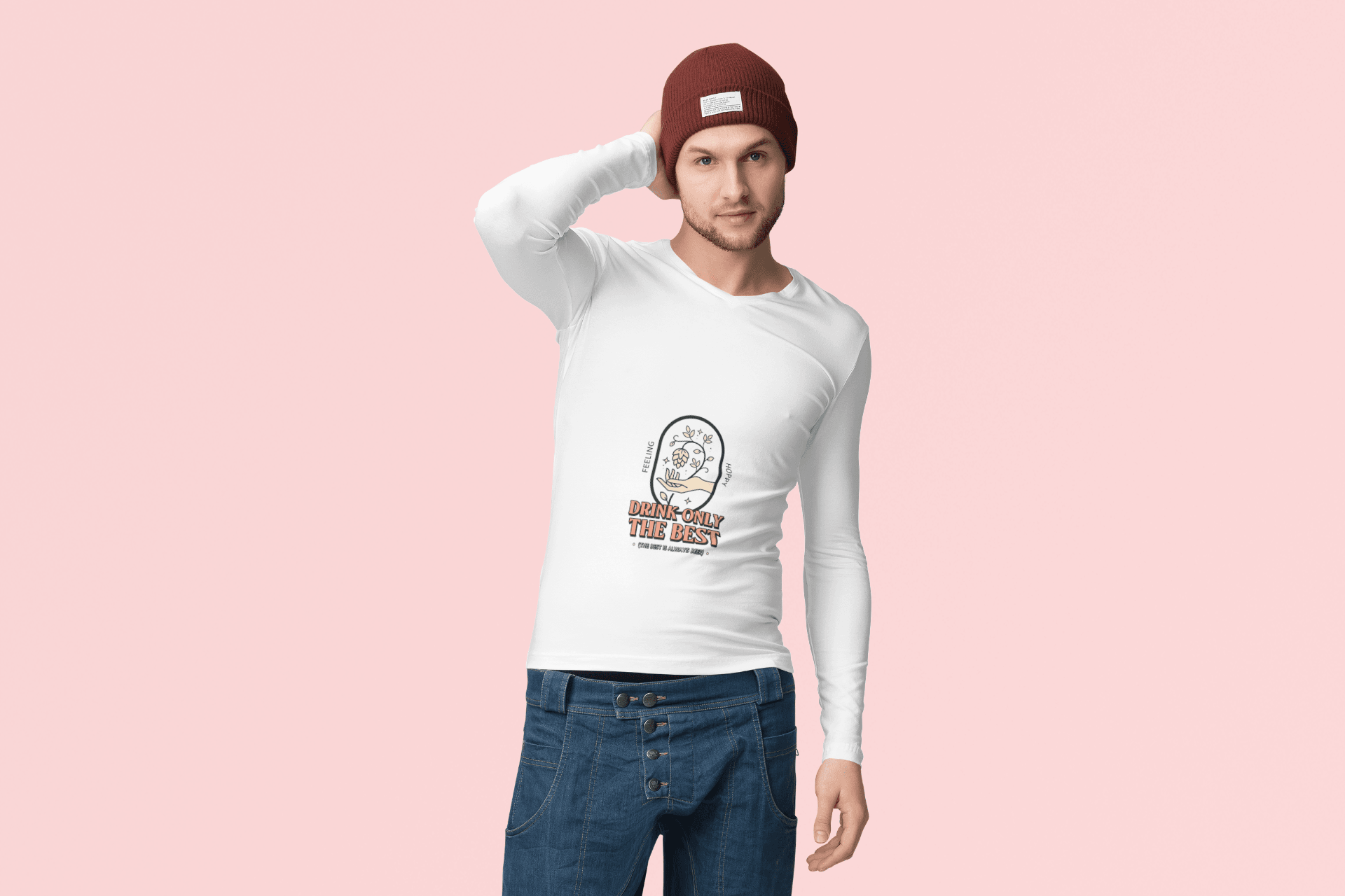 The Best Male Round Neck Full Sleeve T-shirt - Lyssian