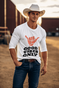 Good Vibes Men's Round Neck Full Sleeve T-shirt - Lyssian