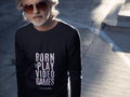 Video Games Male Round Neck Full Sleeve T-shirt - Lyssian