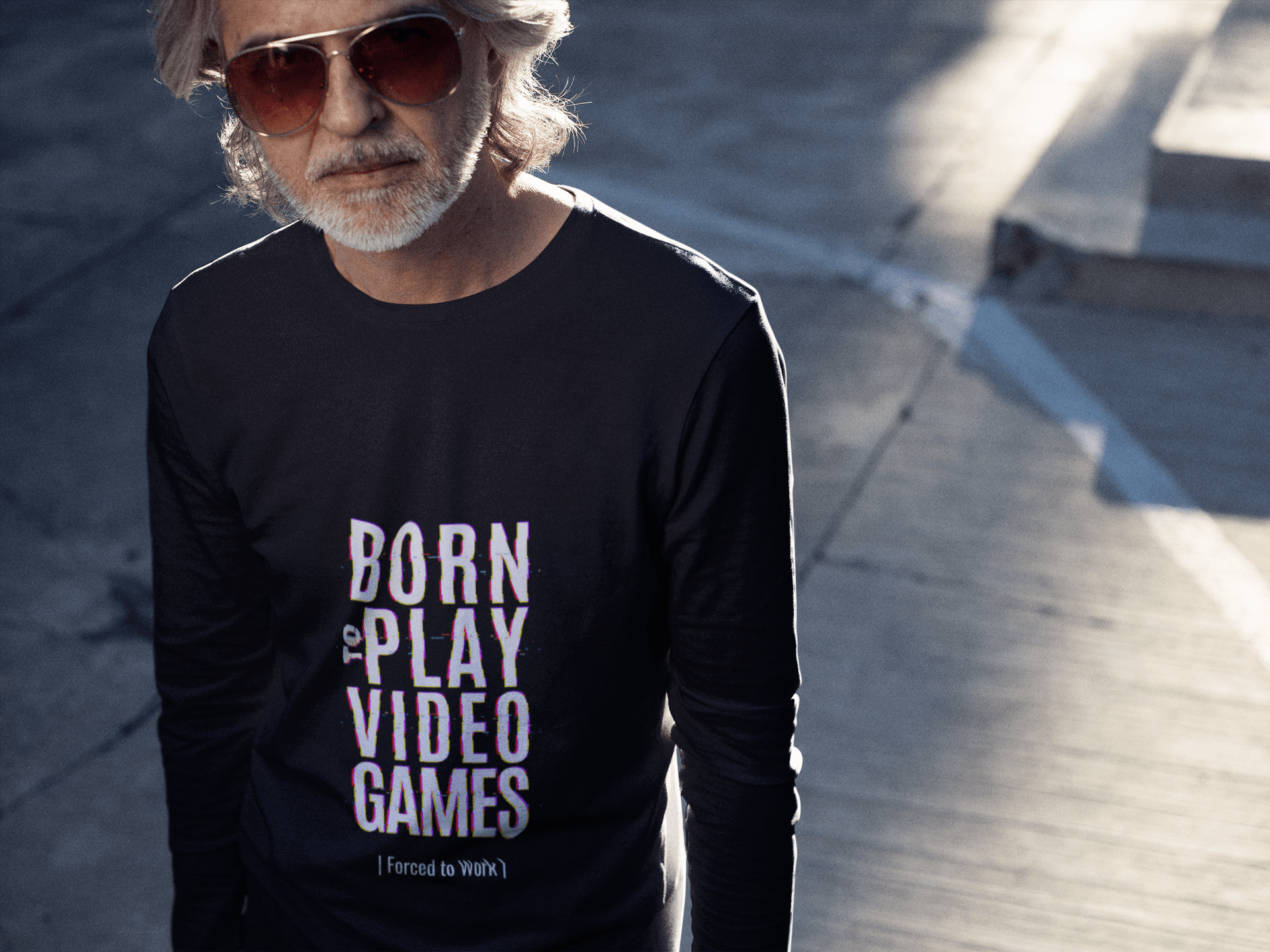 Video Games Male Round Neck Full Sleeve T-shirt - Lyssian