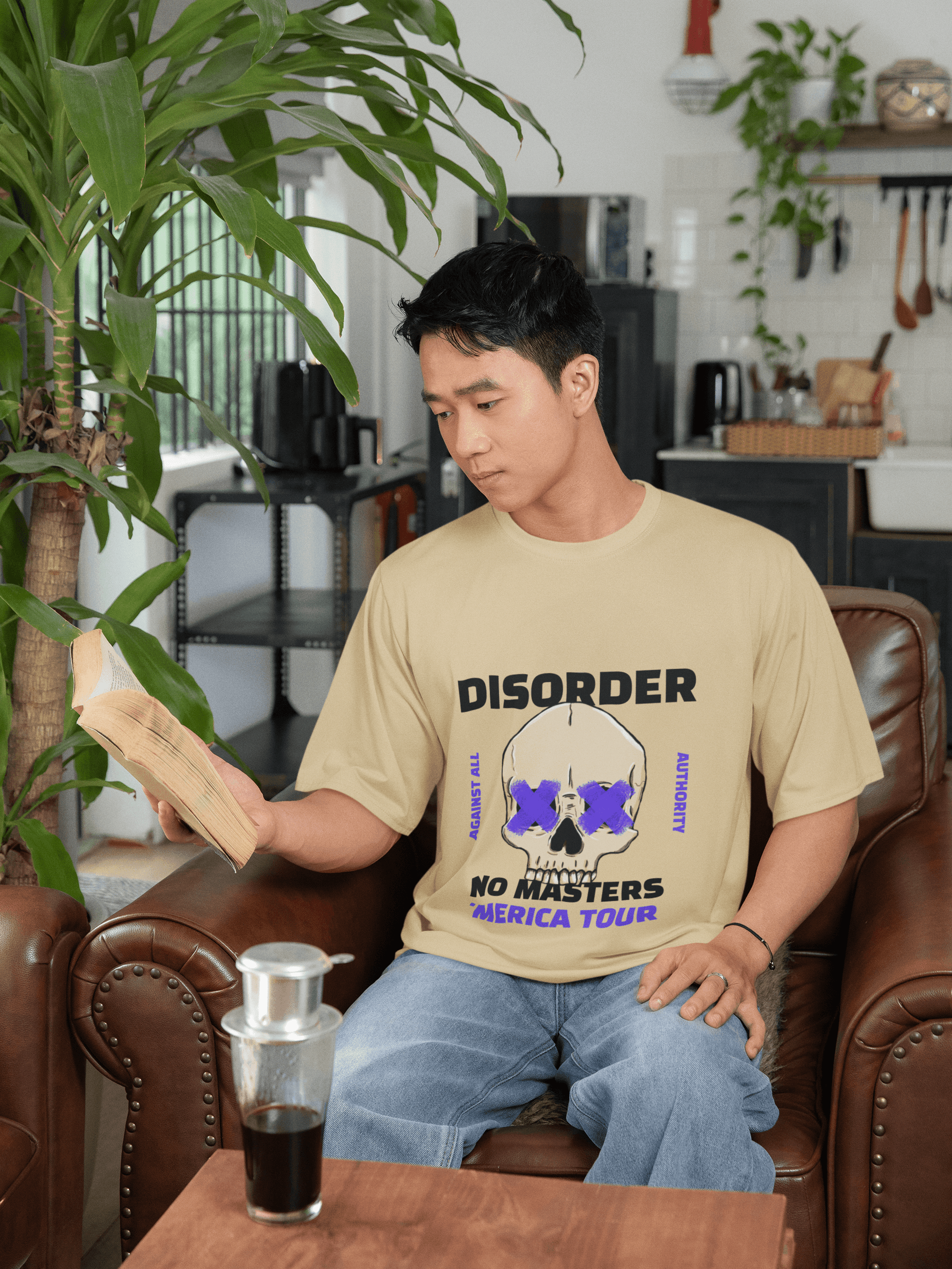 Disorder Men's Oversized T-shirt - Lyssian