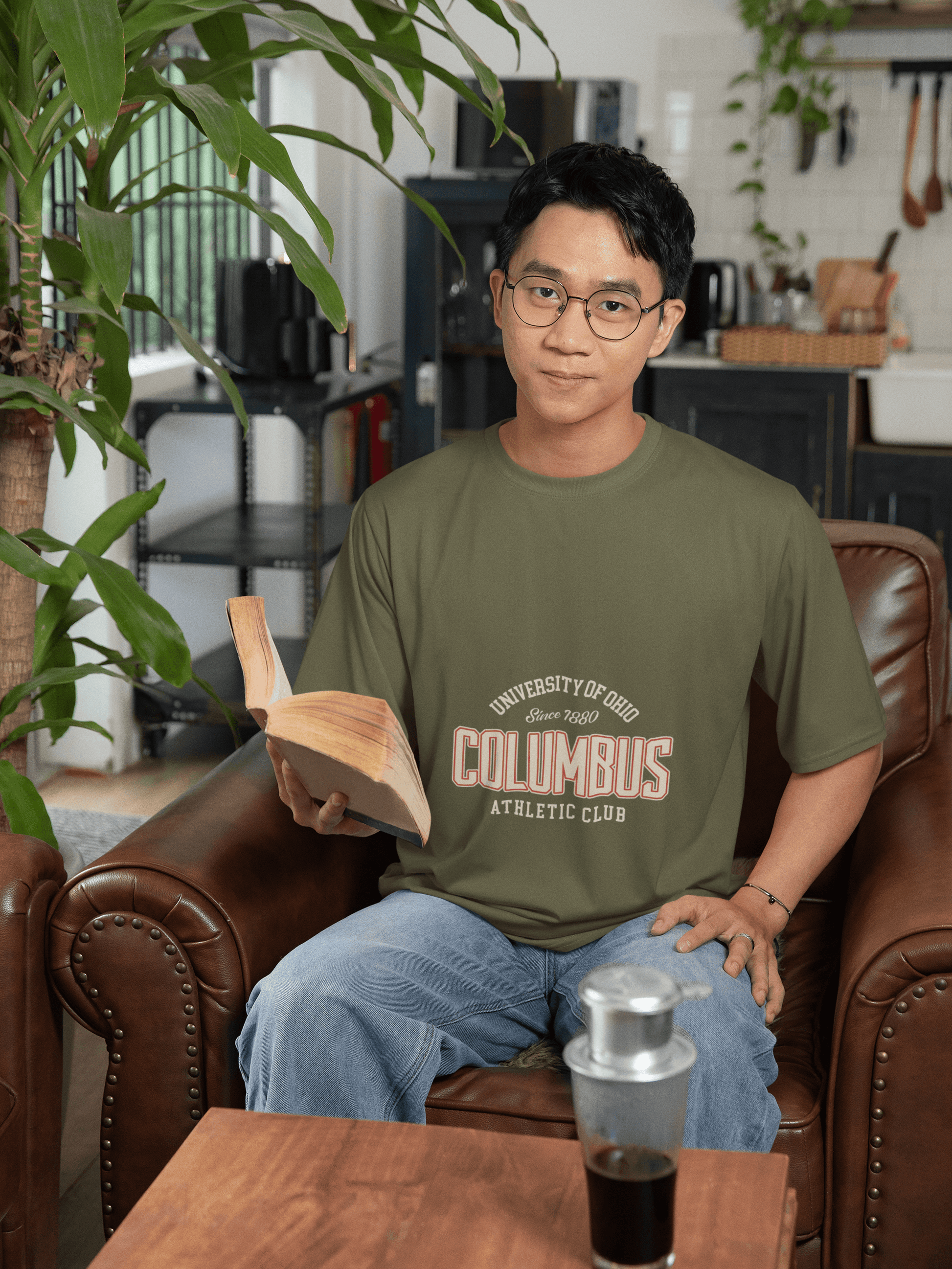 Columbus Men's Oversized T-shirt - Lyssian