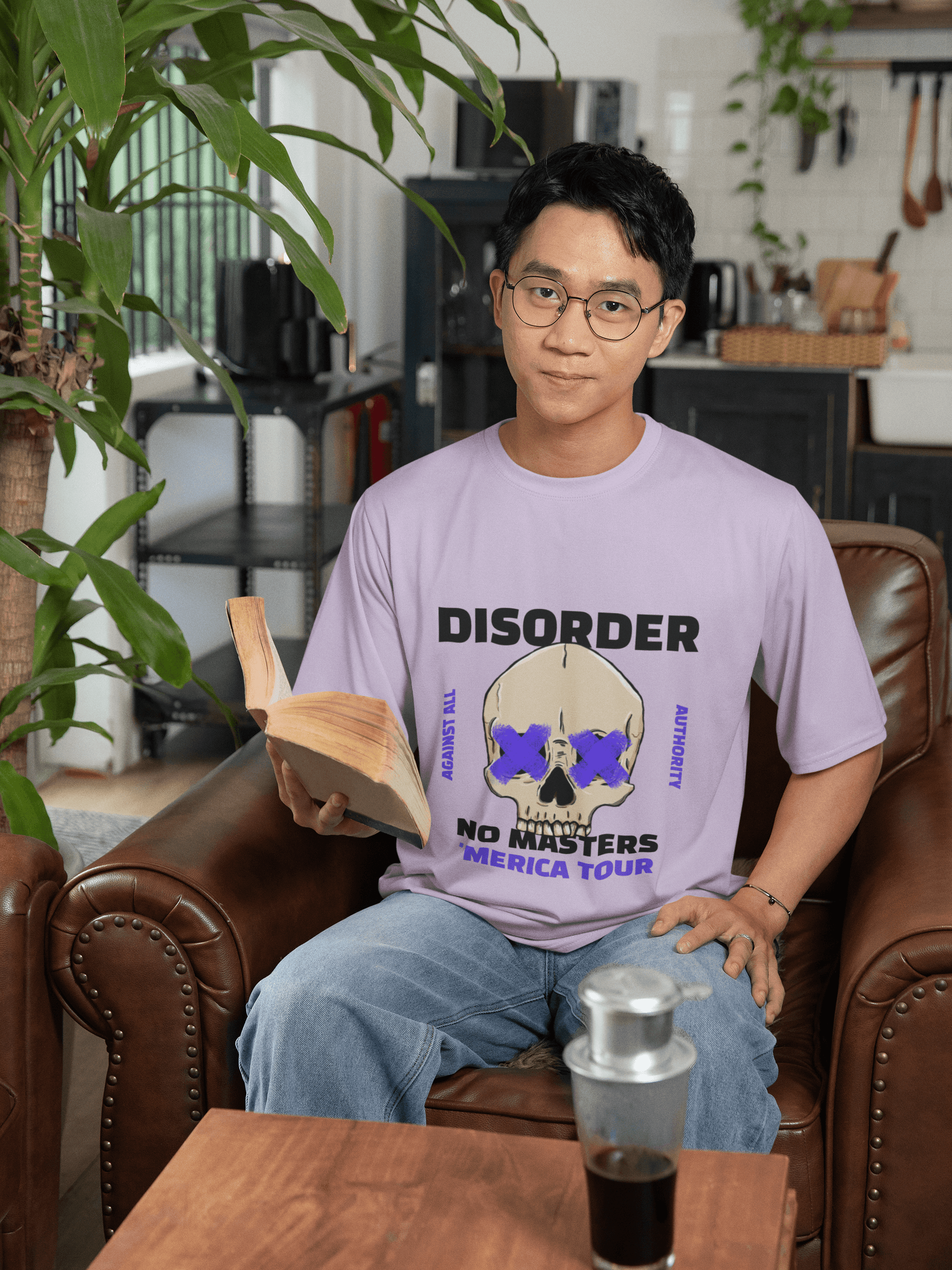 Disorder Men's Oversized T-shirt - Lyssian