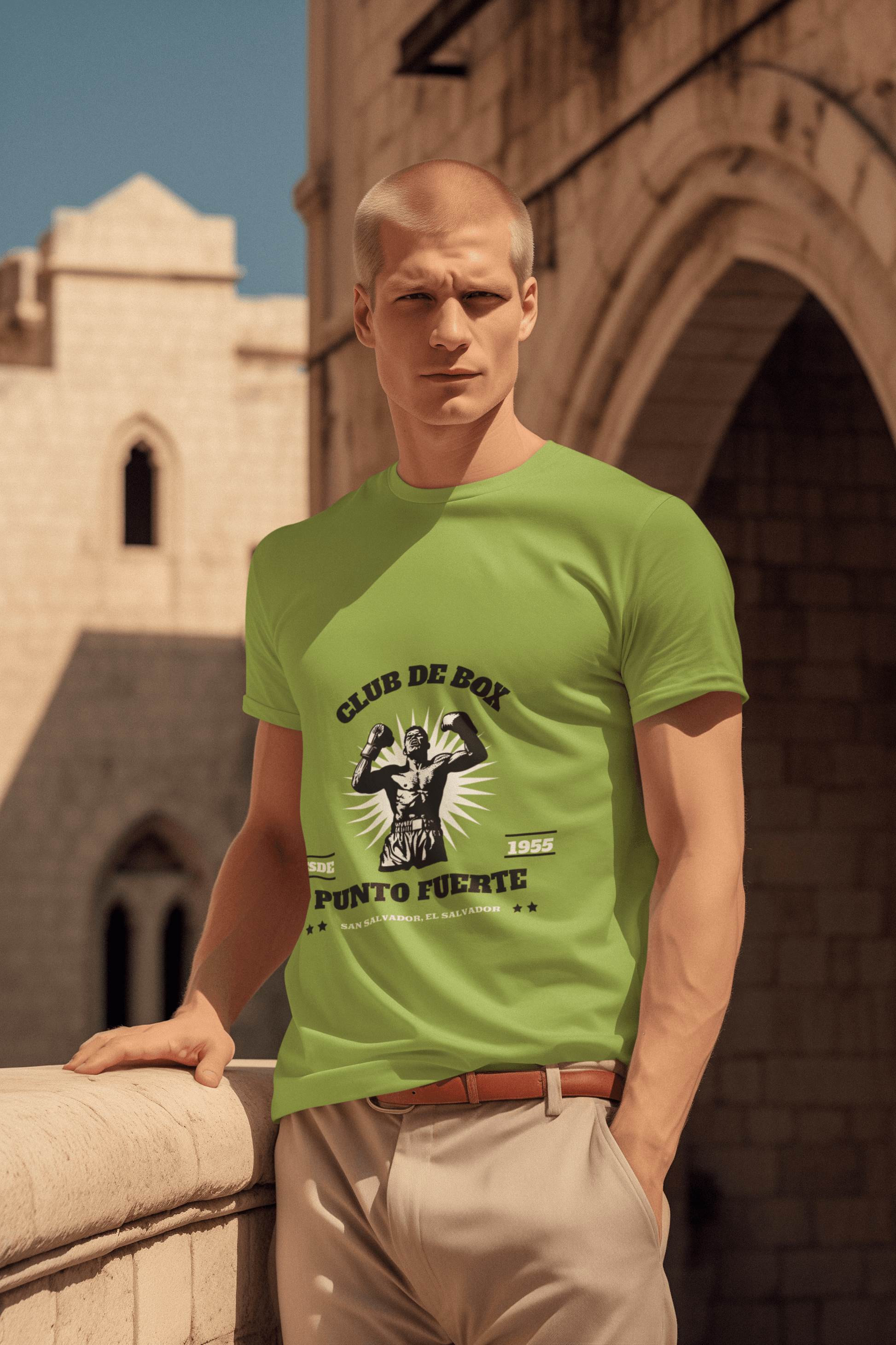 Club De Box Male Round Neck Half Sleeve T-shirt - Lyssian