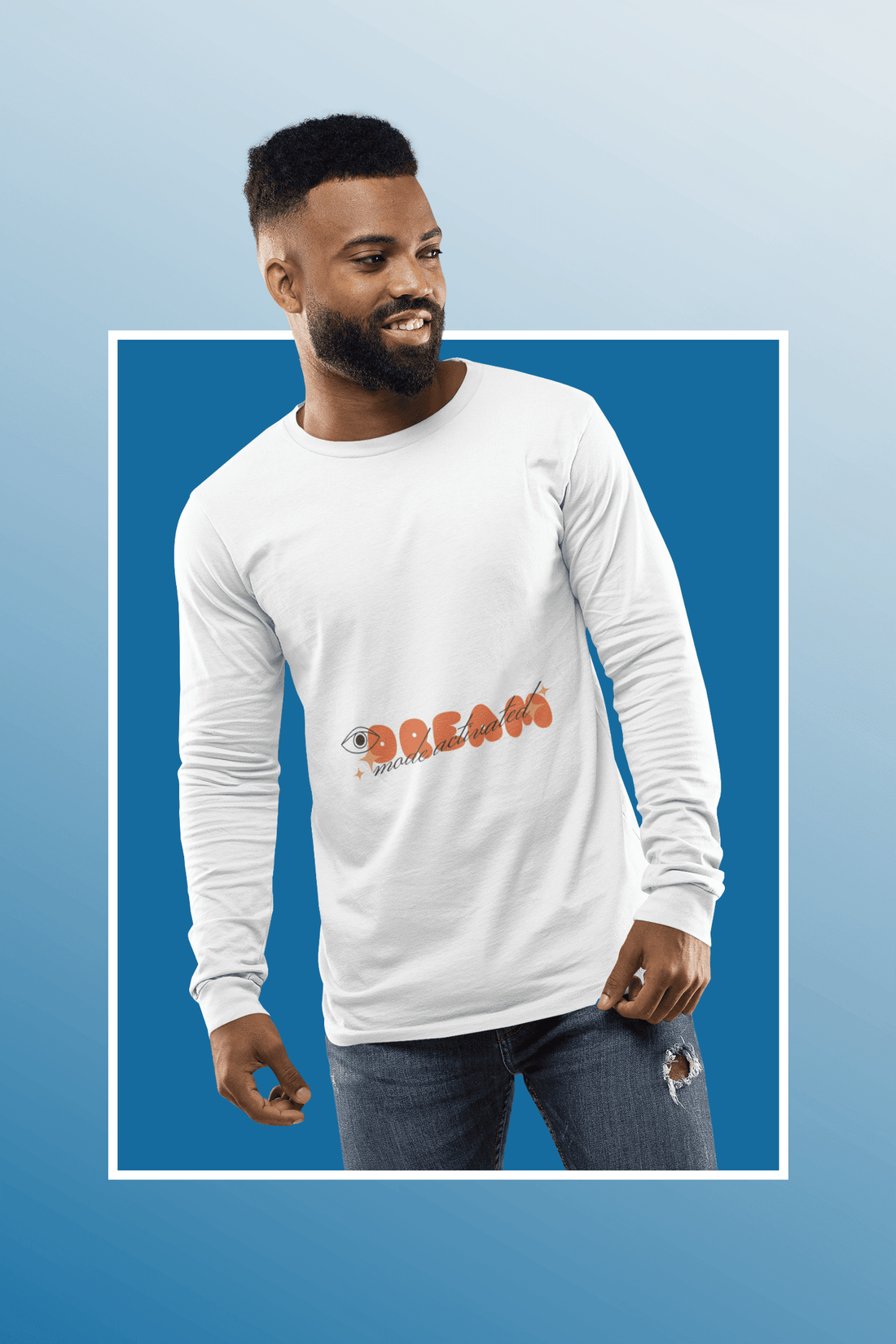 Dream Male Round Neck Full Sleeve T-shirt - Lyssian
