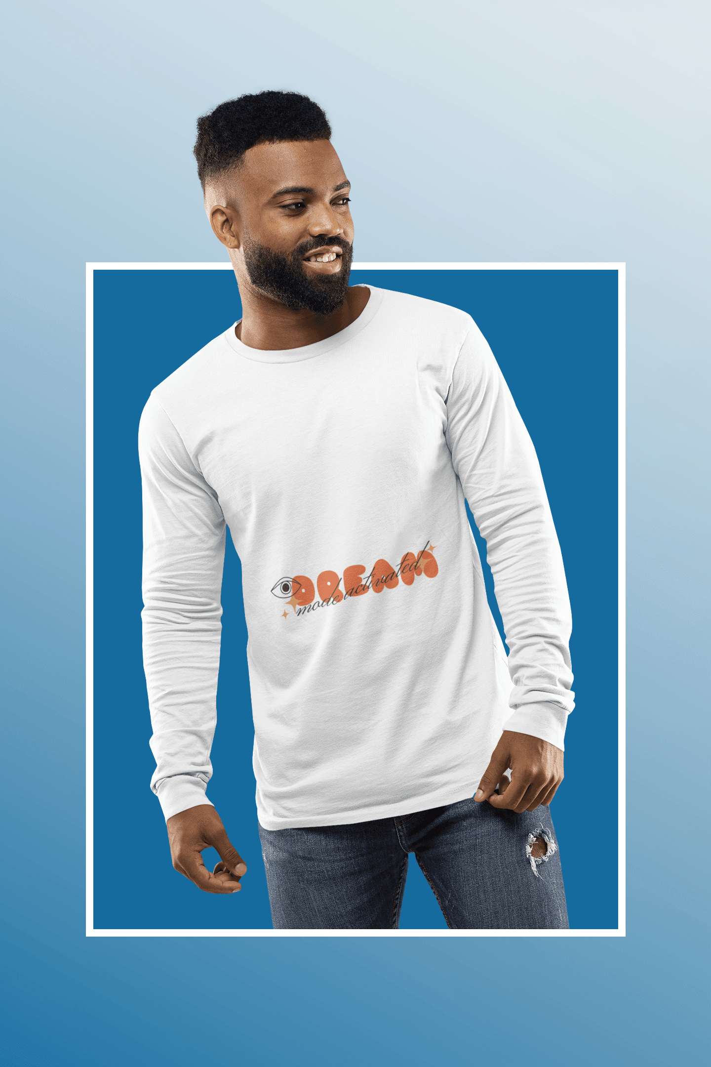 Dream Male Round Neck Full Sleeve T-shirt - Lyssian