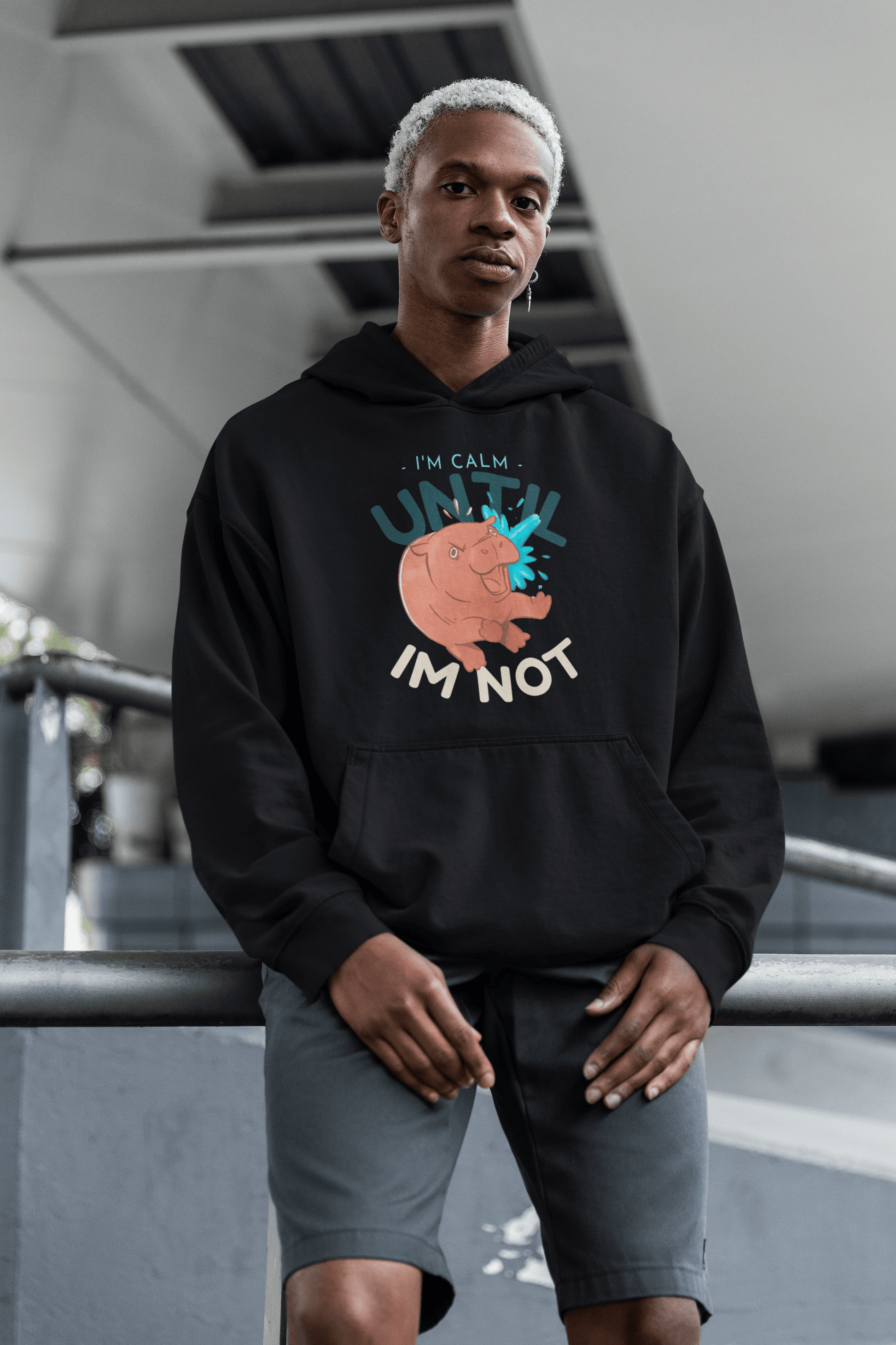 Calm Until Not Men's Hoodie - Lyssian