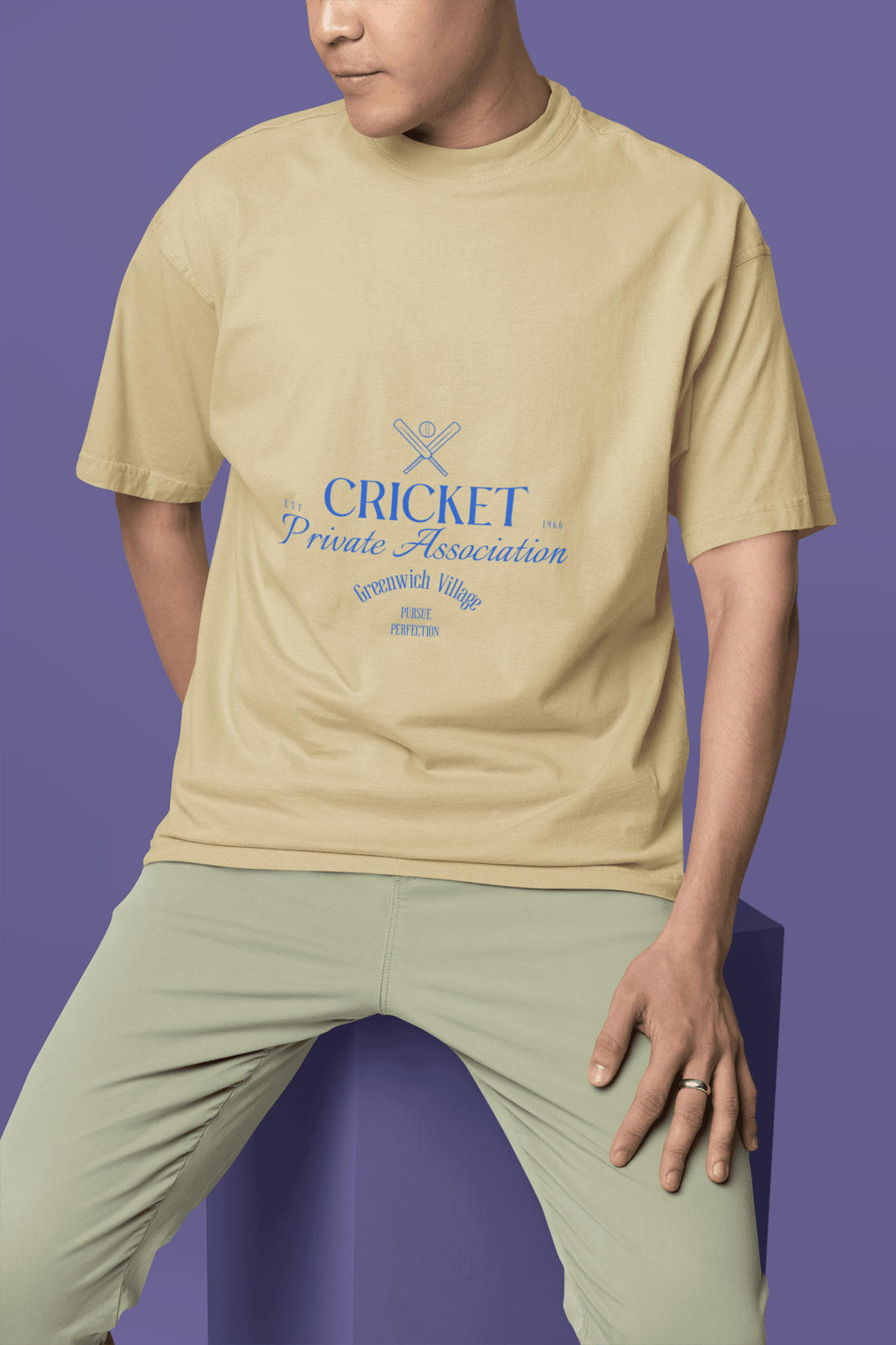 Cricket Men's Oversized T-shirt - Lyssian