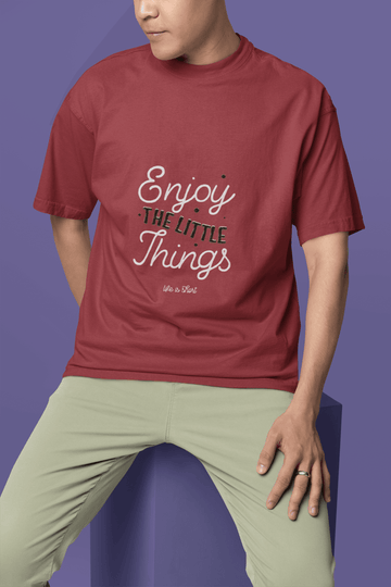 Enjoy Things Men's Oversized T-shirt - Lyssian