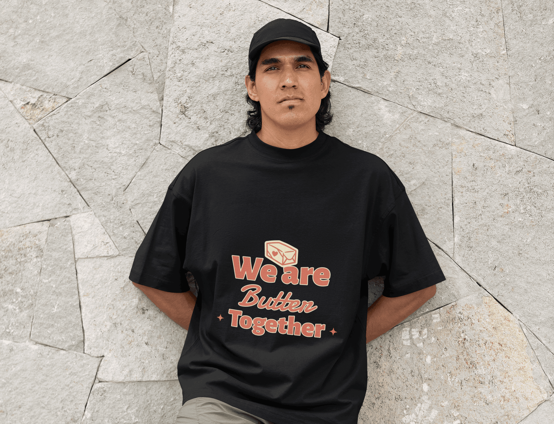 Butter Together Men's Oversized T-shirt - Lyssian