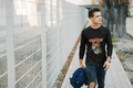 David Meowie Men's Round Neck Full Sleeve T-shirt - Lyssian
