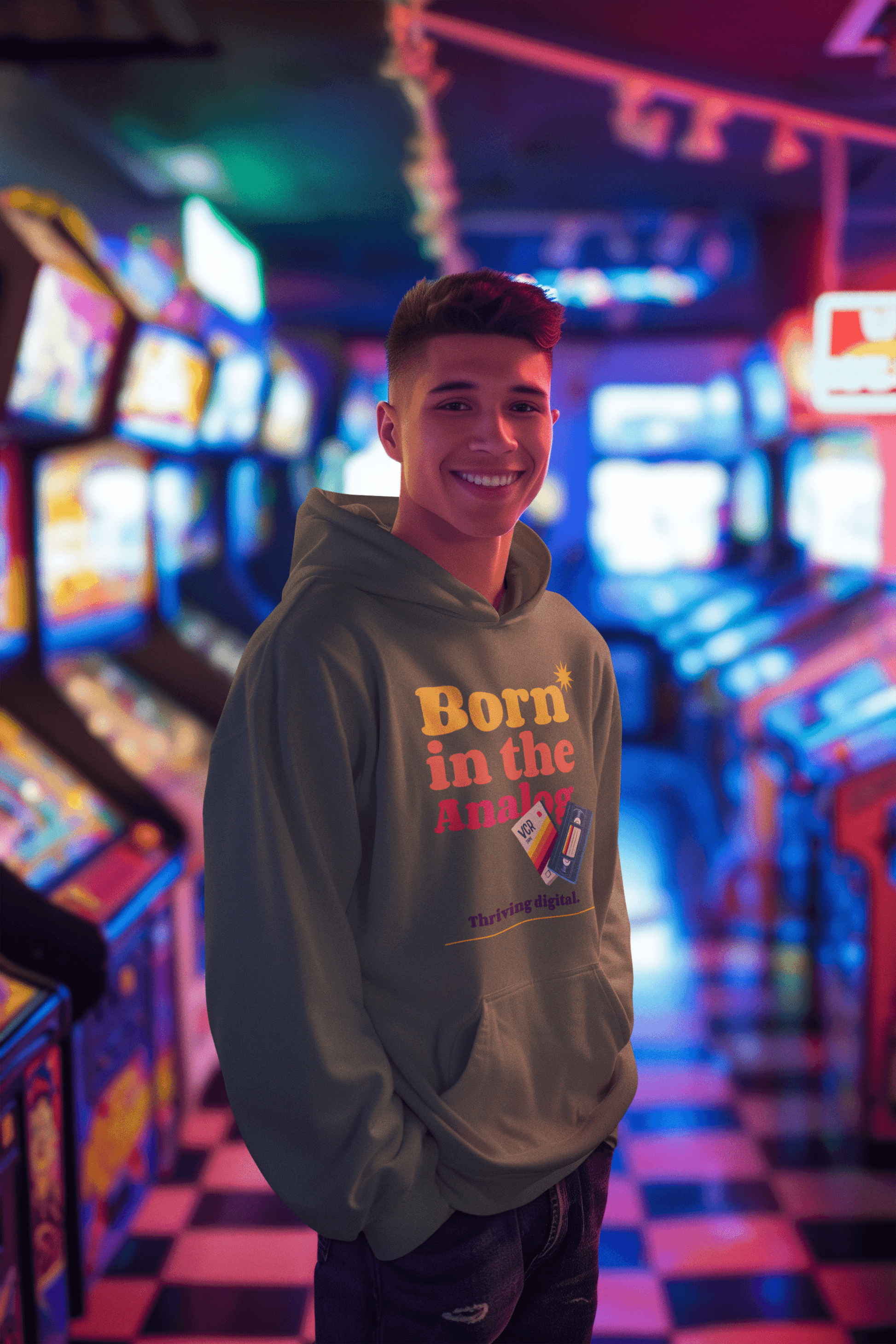 Born Analog Men's Hoodie - Lyssian
