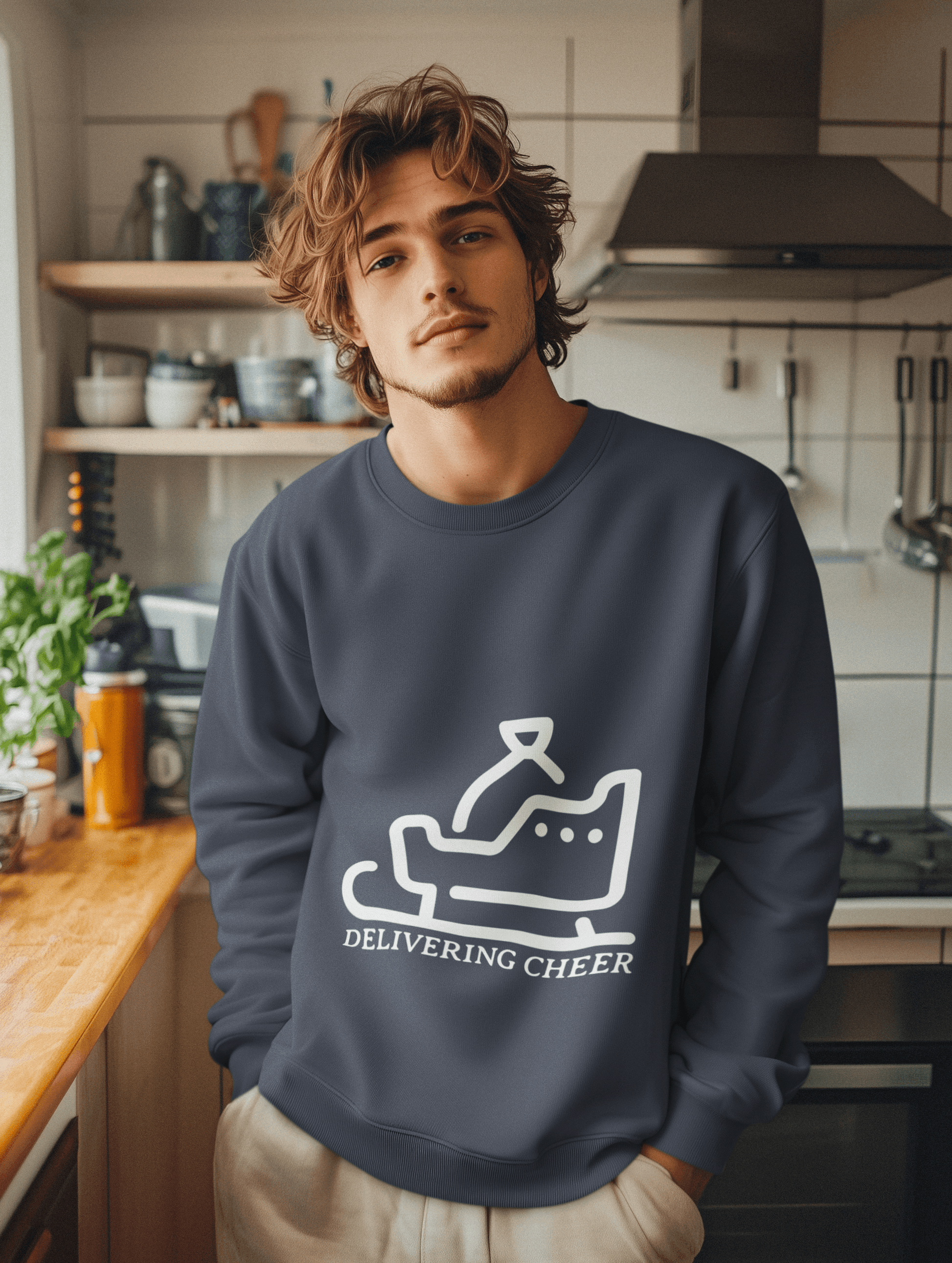 Delivering Cheer Men's Sweatshirt - Lyssian
