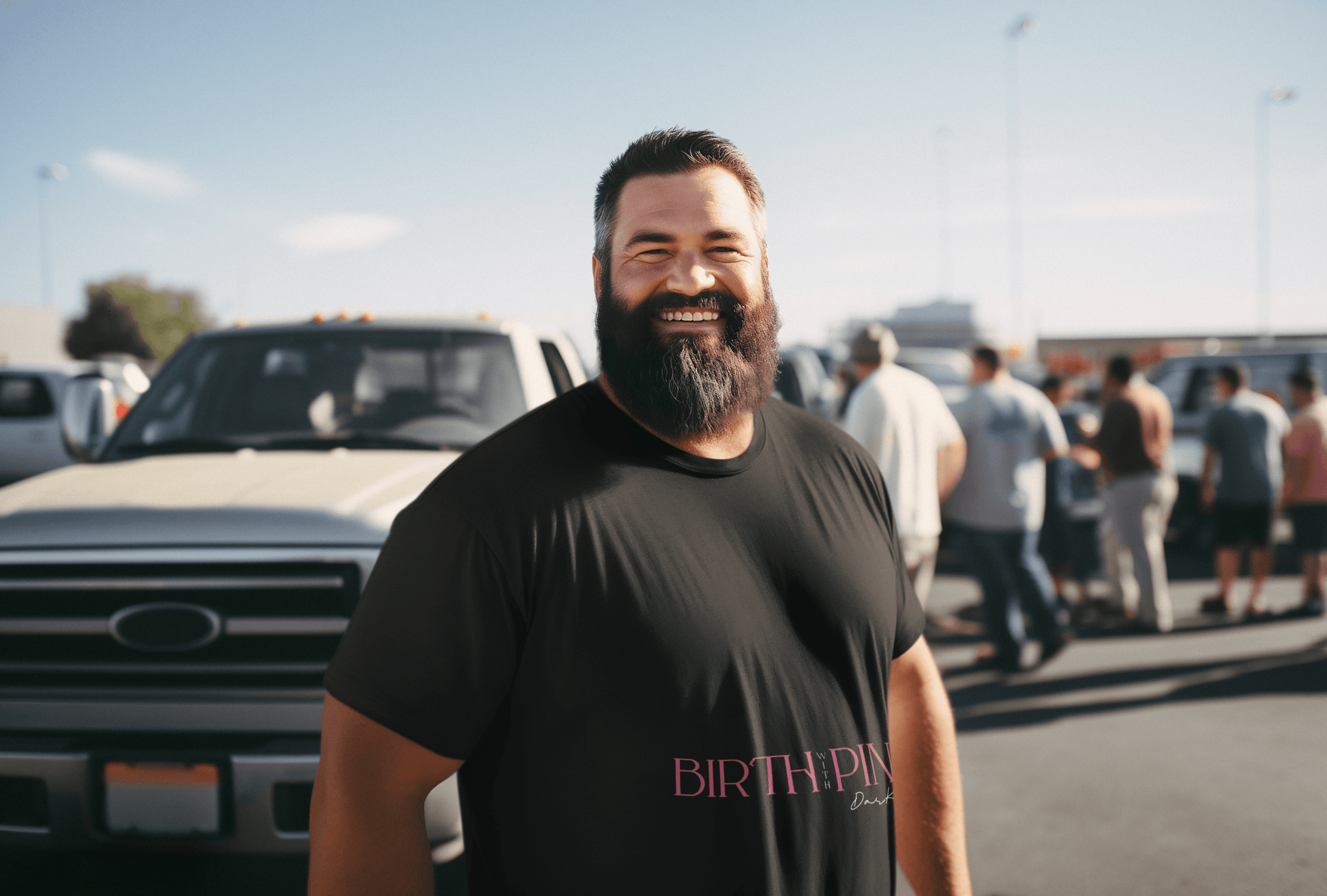 Birth Pink Men's Plus Size T-shirt - Lyssian