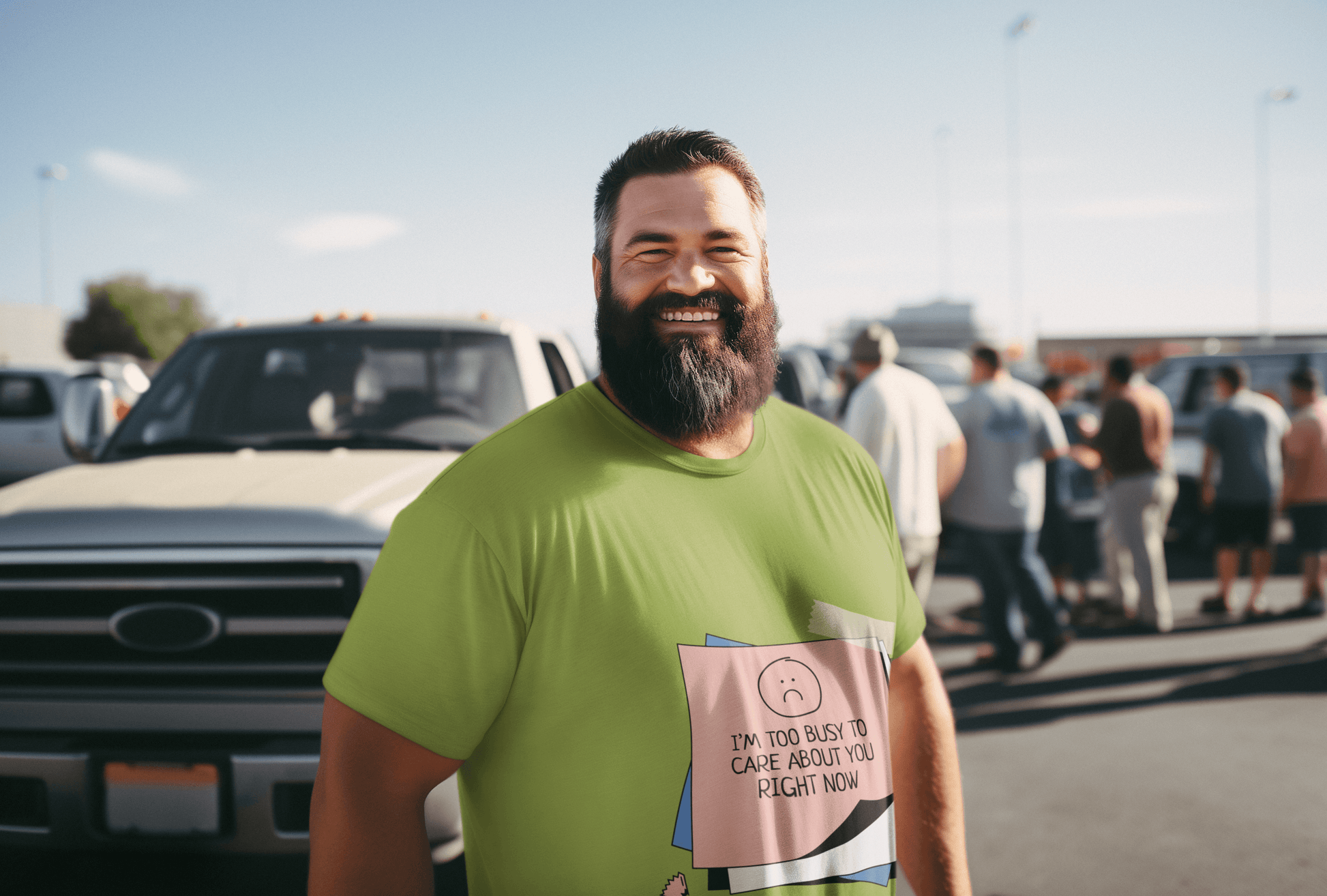 Busy Men's Plus Size T-shirt - Lyssian