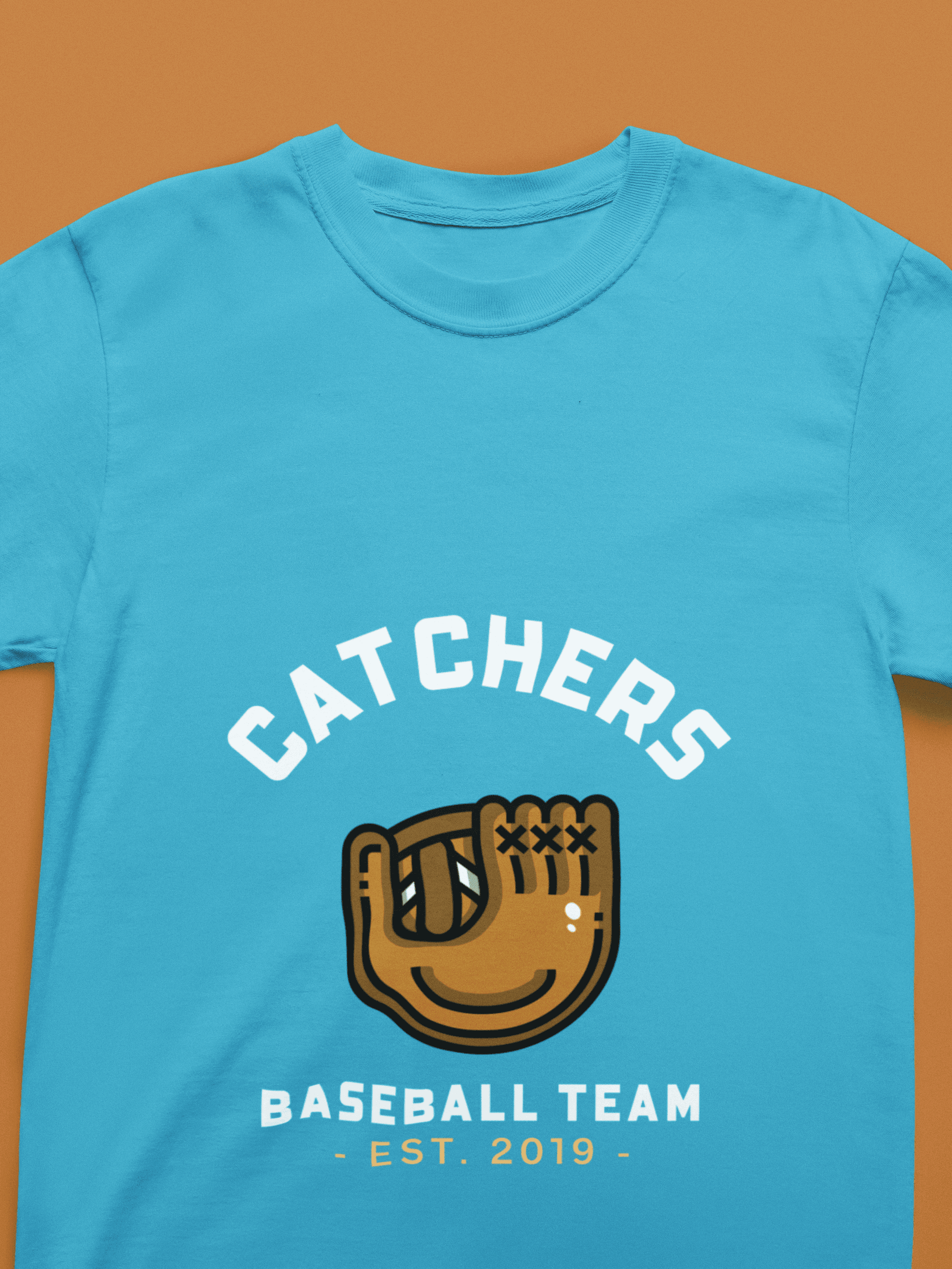 Catchers Male Round Neck Half Sleeve T-shirt - Lyssian