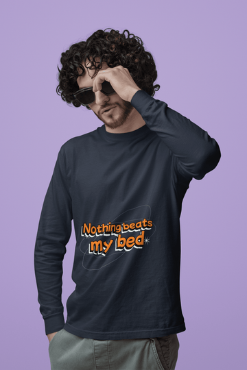 Bed Male Round Neck Full Sleeve T-shirt - Lyssian