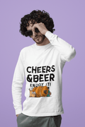 Cheer and Beer Male Round Neck Full Sleeve T-shirt - Lyssian