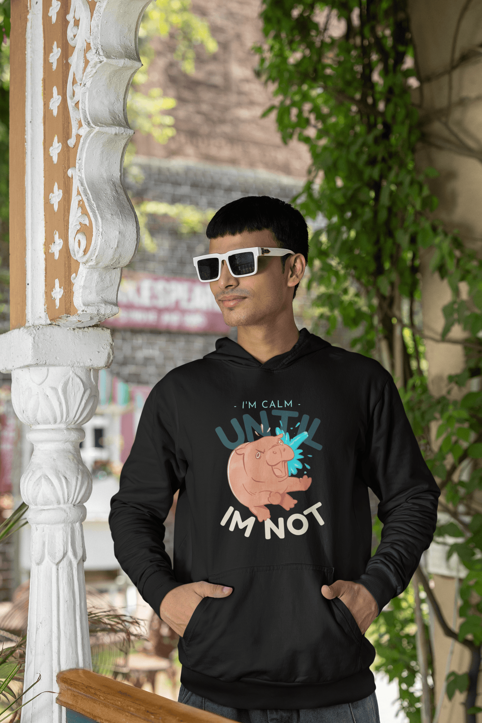 Calm Until Not Men's Hoodie - Lyssian