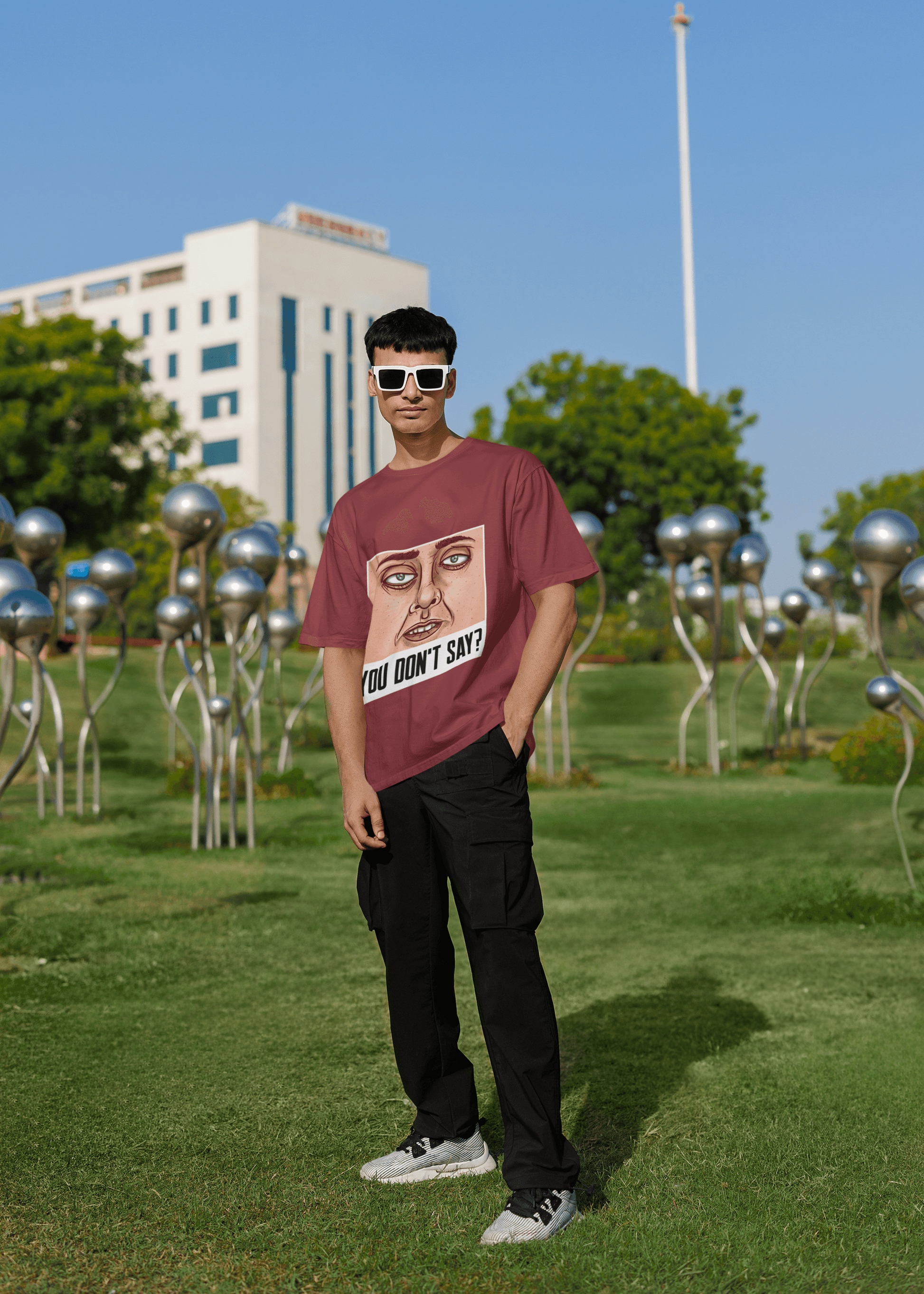 Don't Say Men's Oversized T-shirt - Lyssian