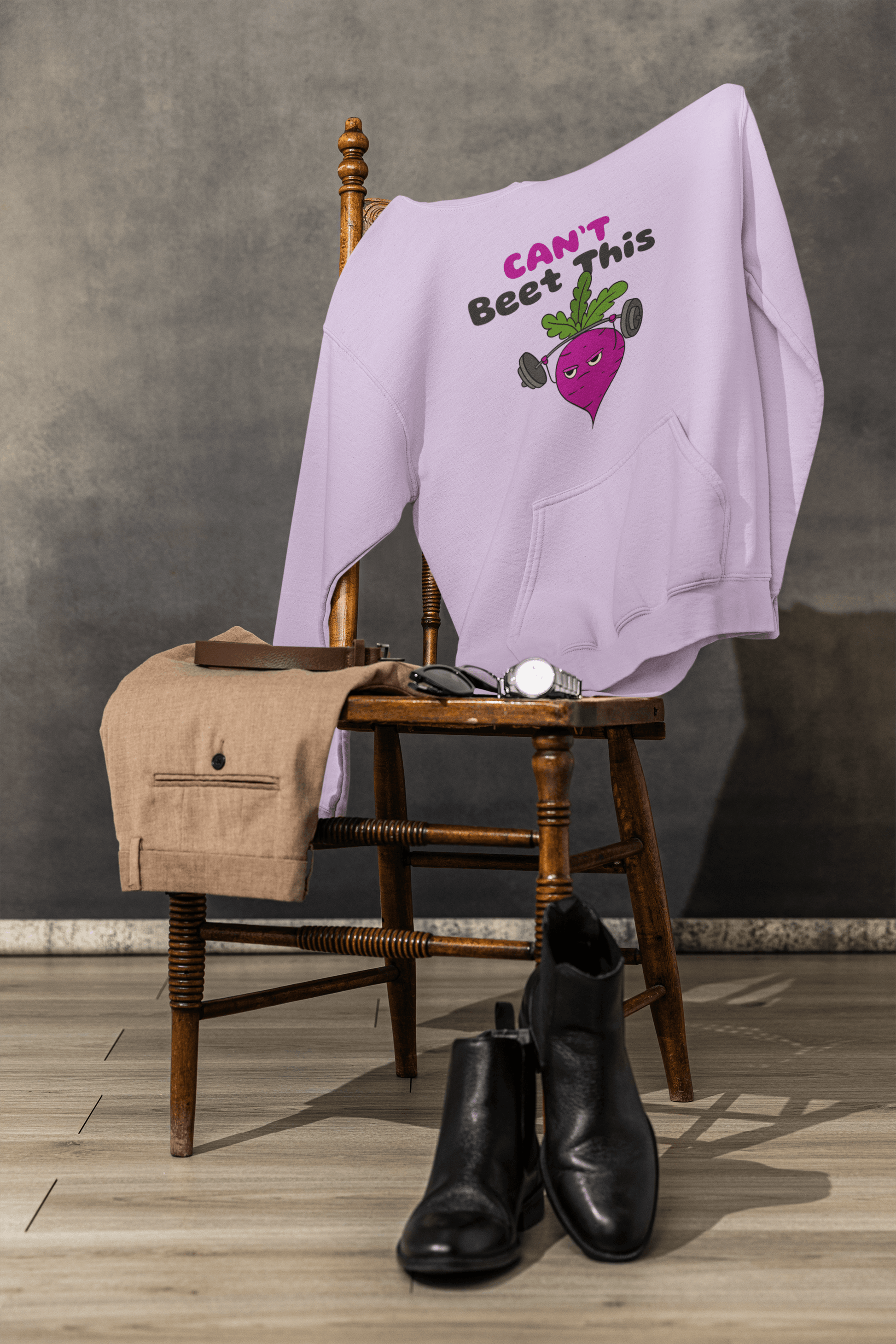 Beet This Men's Hoodie - Lyssian