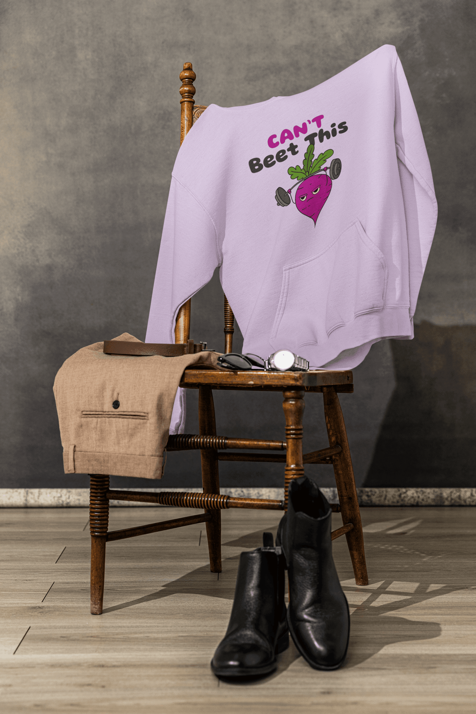 Beet This Men's Hoodie - Lyssian