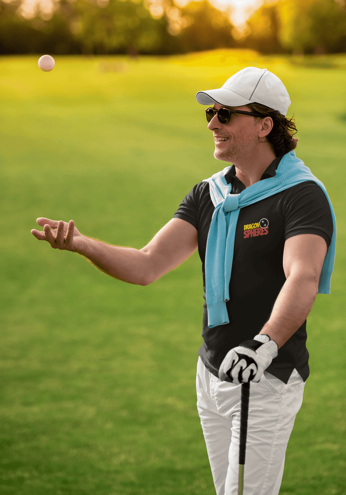 Dragon Spheres Men's Polo T-shirt - Lyssian