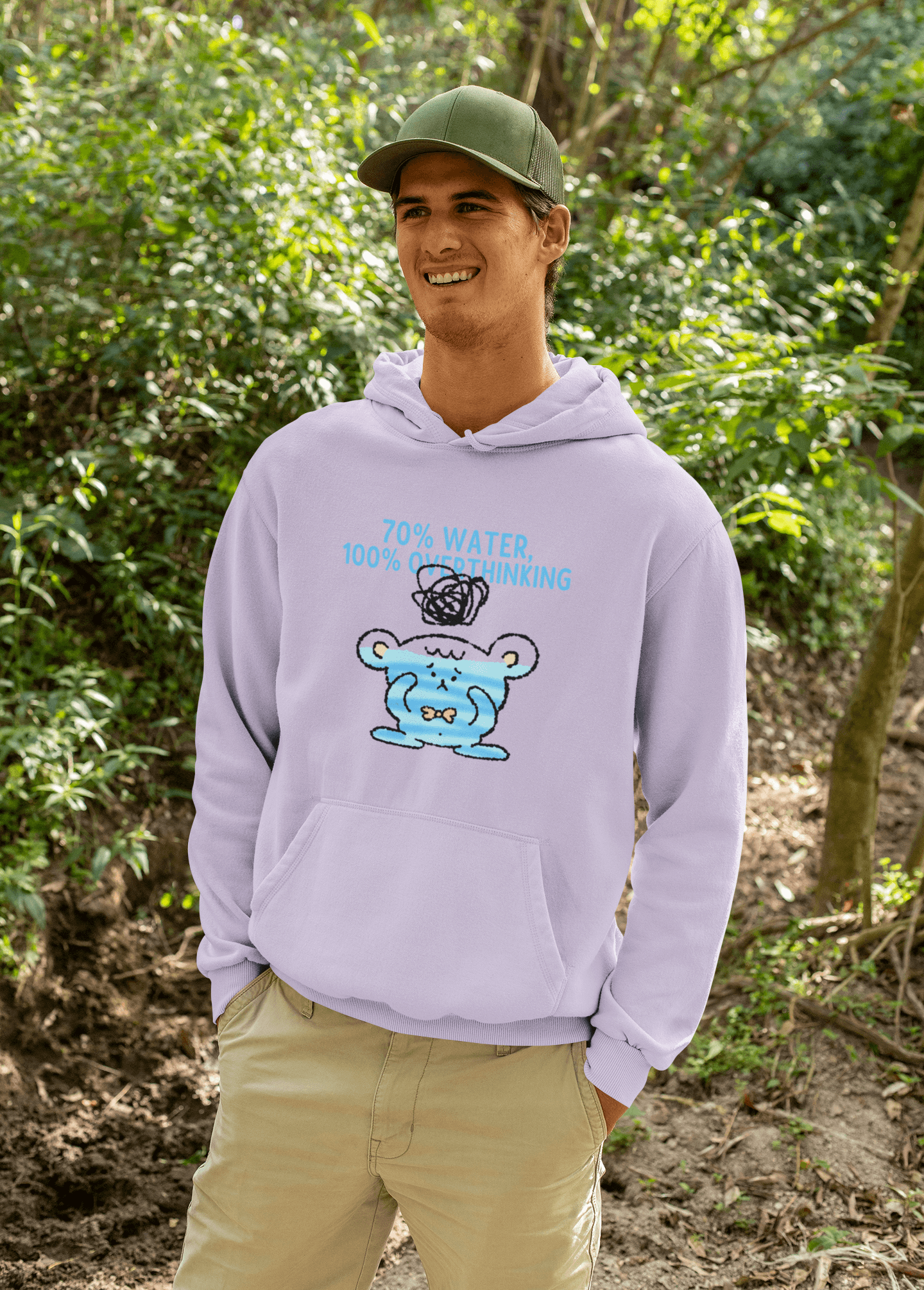 100% Overthinking Men's Hoodie - Lyssian