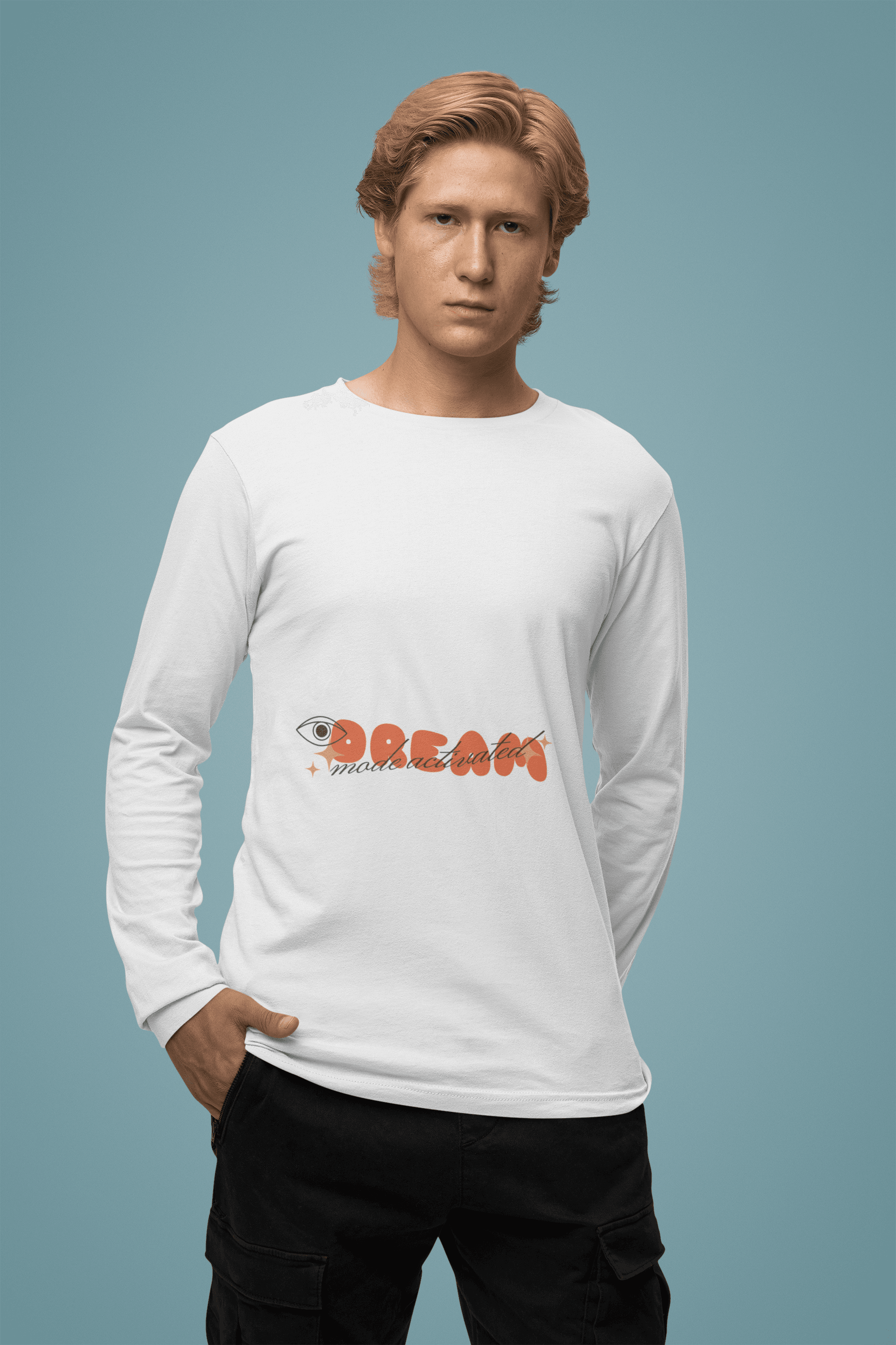Dream Male Round Neck Full Sleeve T-shirt - Lyssian