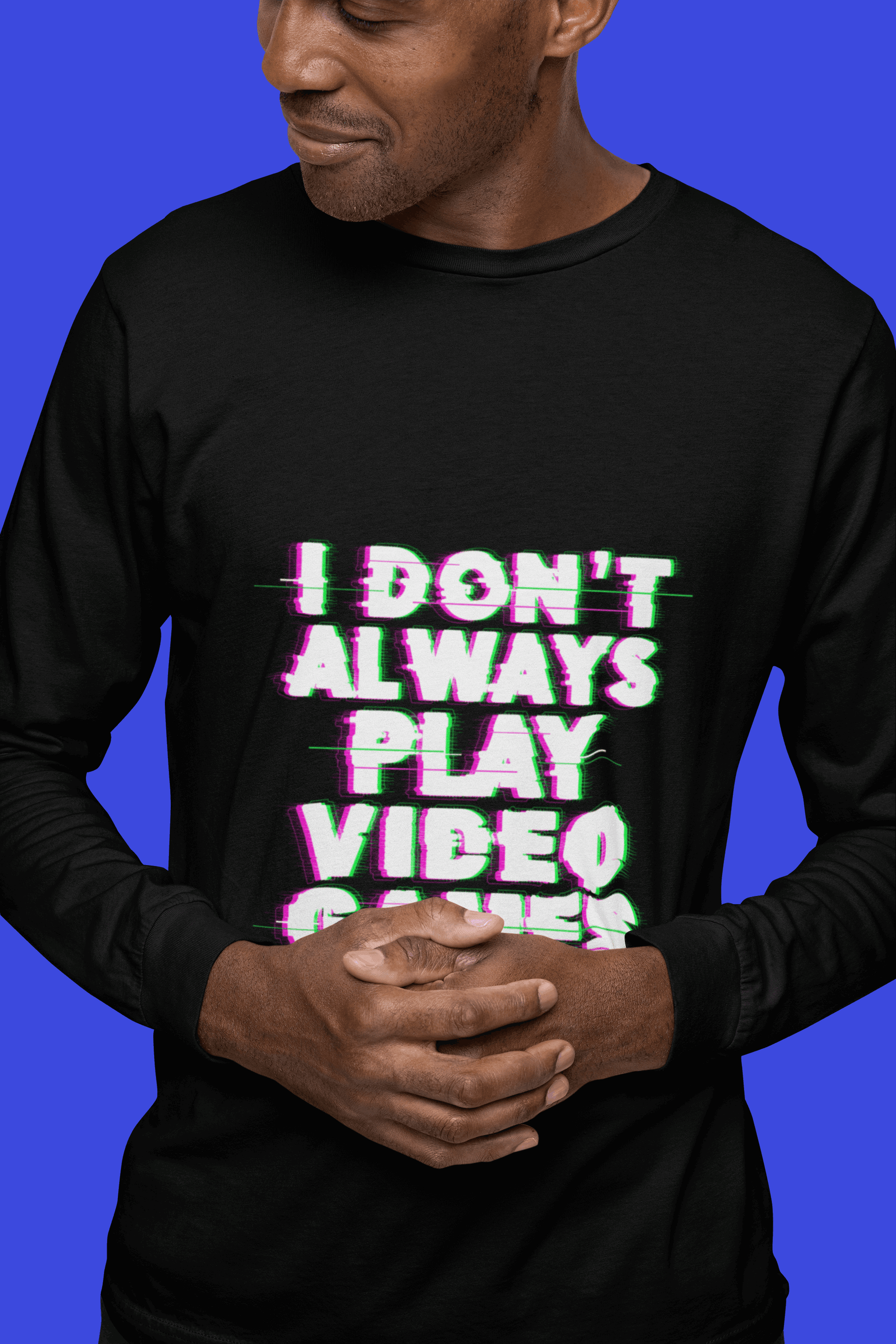 Video Game Male Round Neck Full Sleeve T-shirt - Lyssian