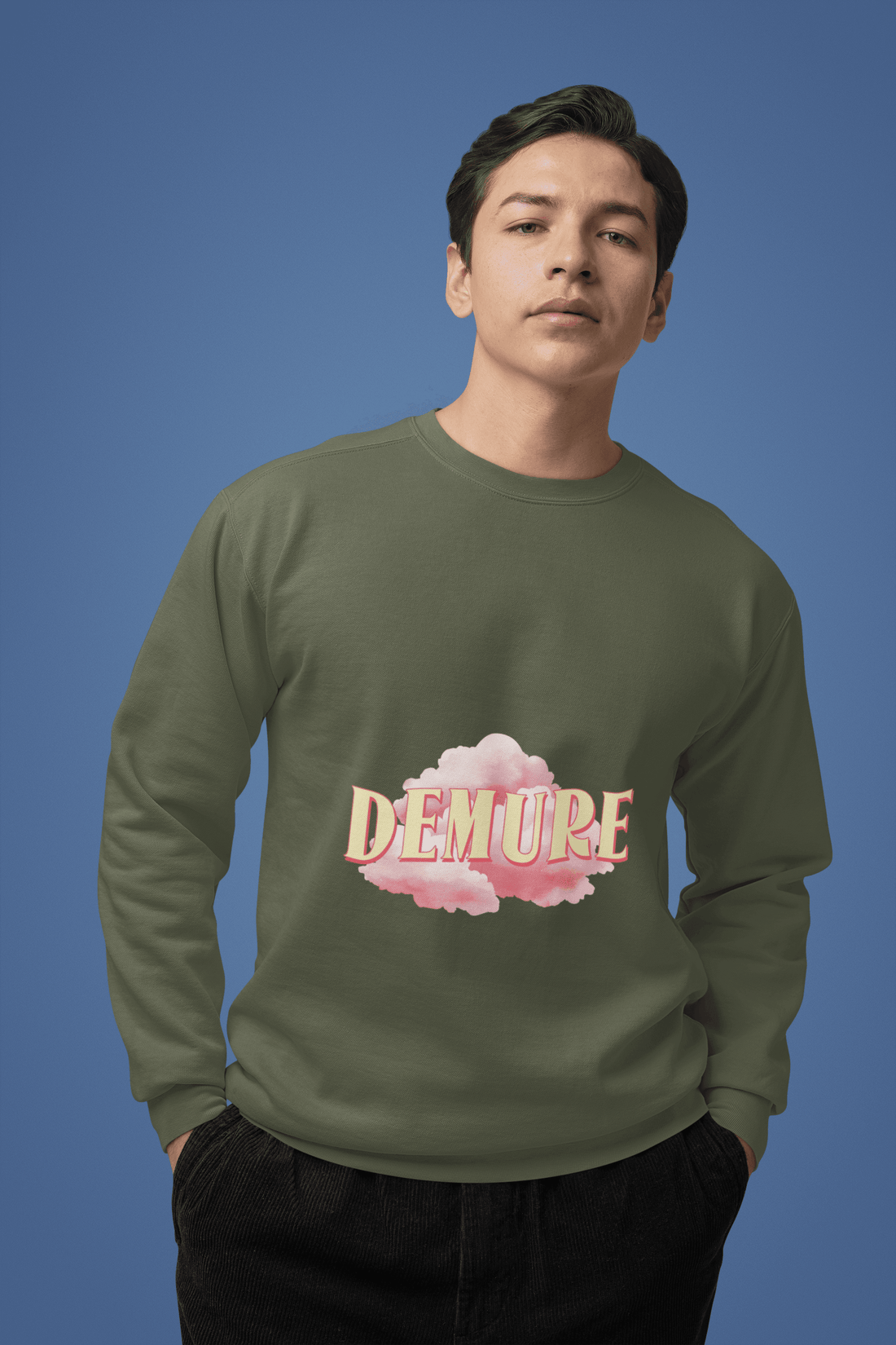 Demure Men's Sweatshirt - Lyssian