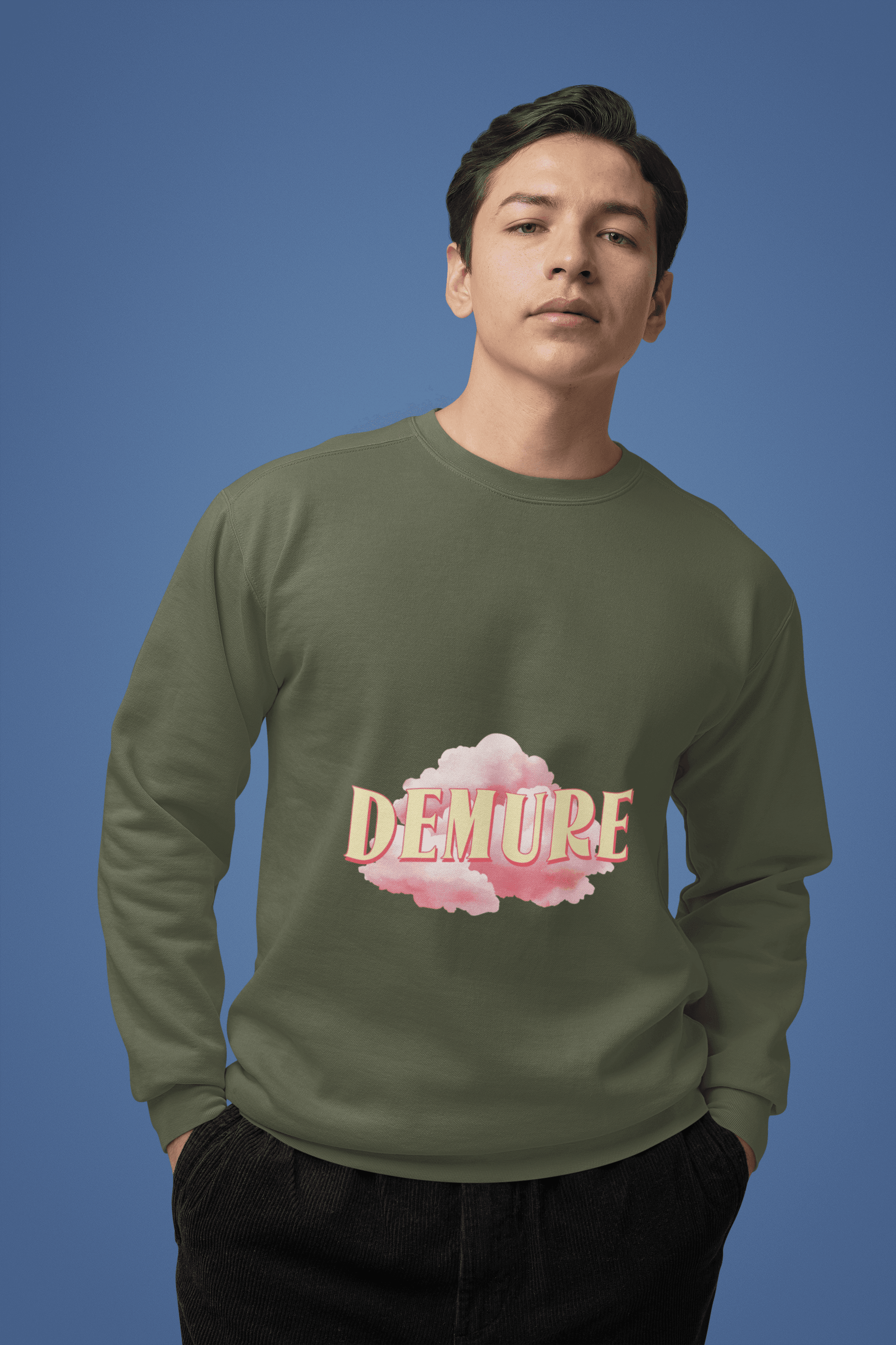 Demure Men's Sweatshirt - Lyssian