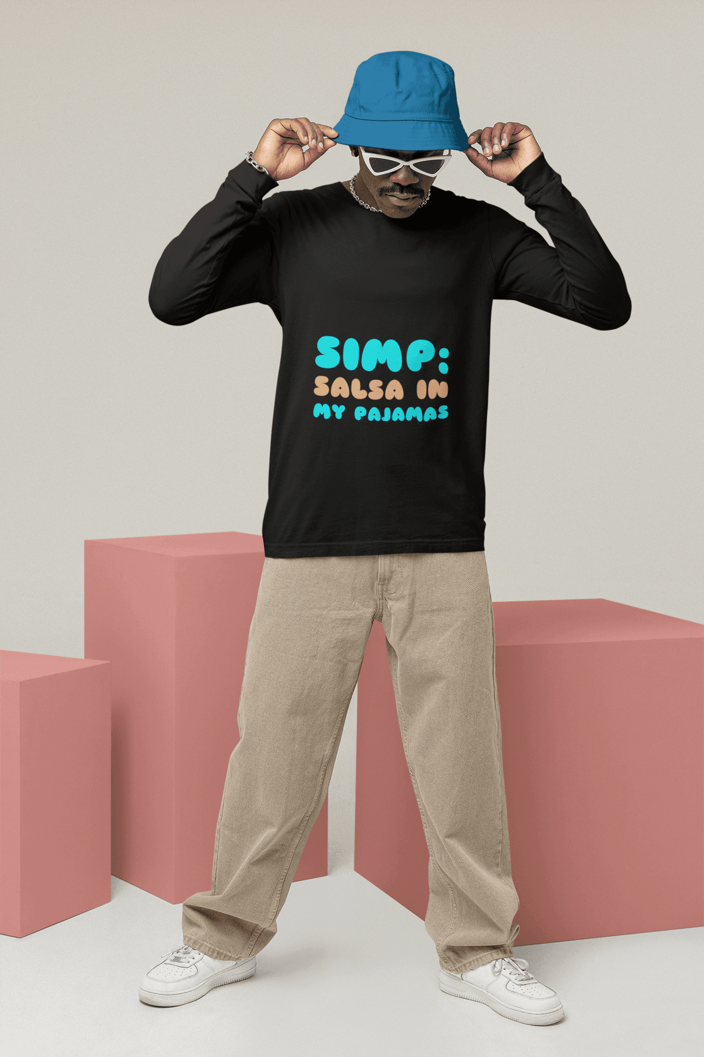 SIMP Men's Round Neck Full Sleeve T-shirt - Lyssian