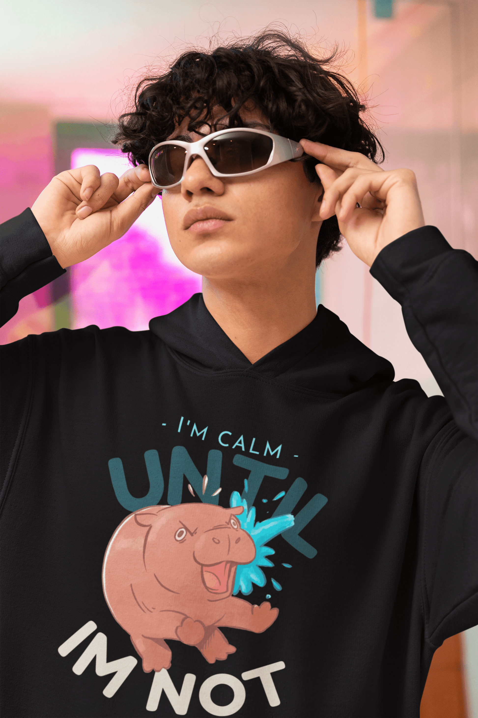 Calm Until Not Men's Hoodie - Lyssian