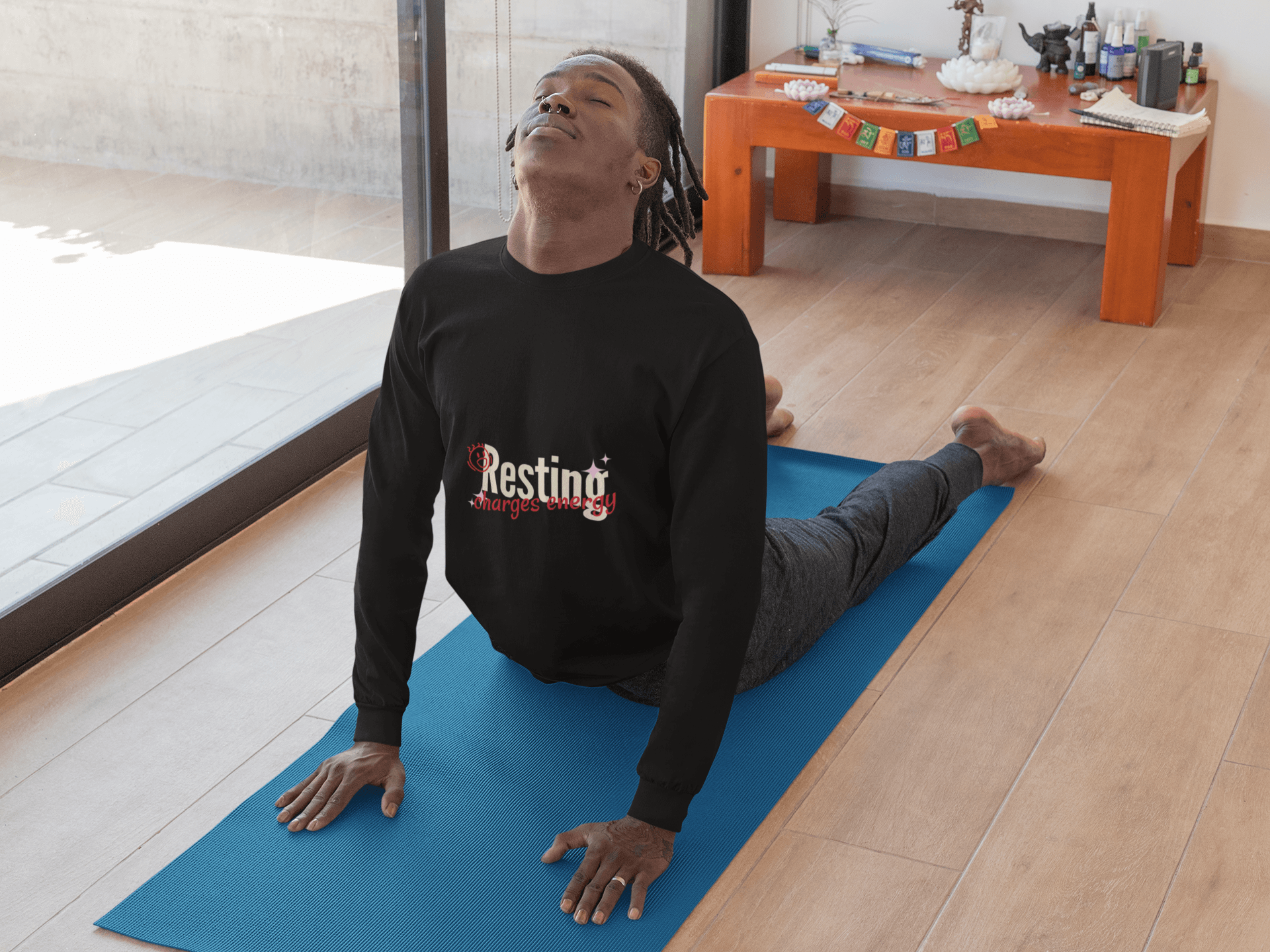 Charging Male Round Neck Full Sleeve T-shirt - Lyssian