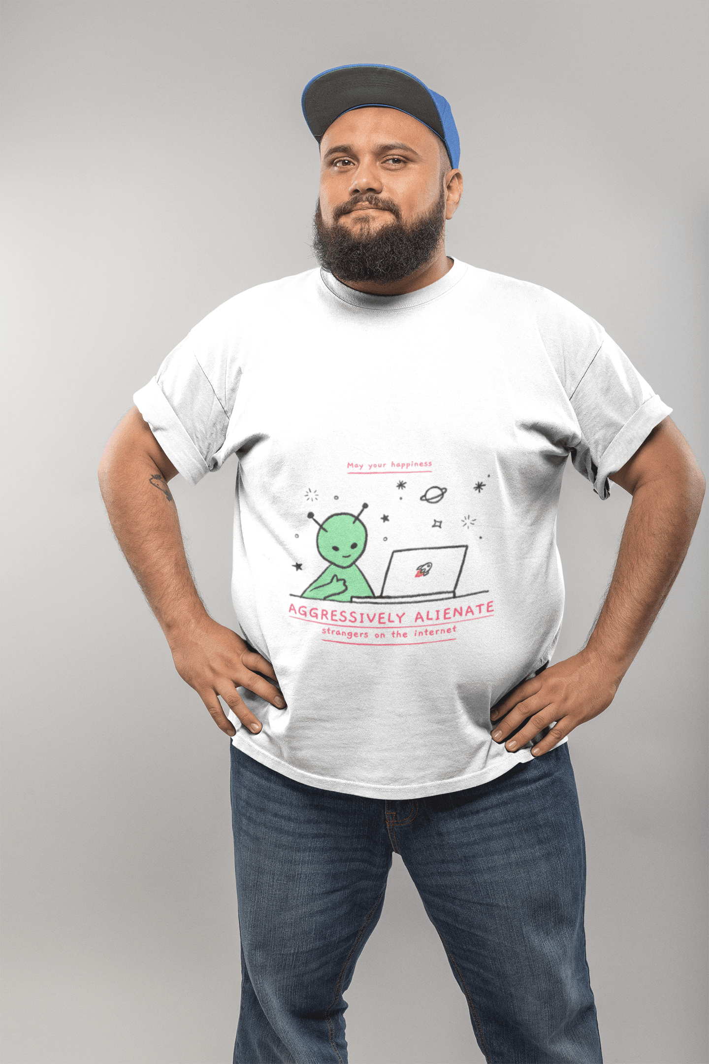 Alienate Men's Plus Size T-shirt - Lyssian