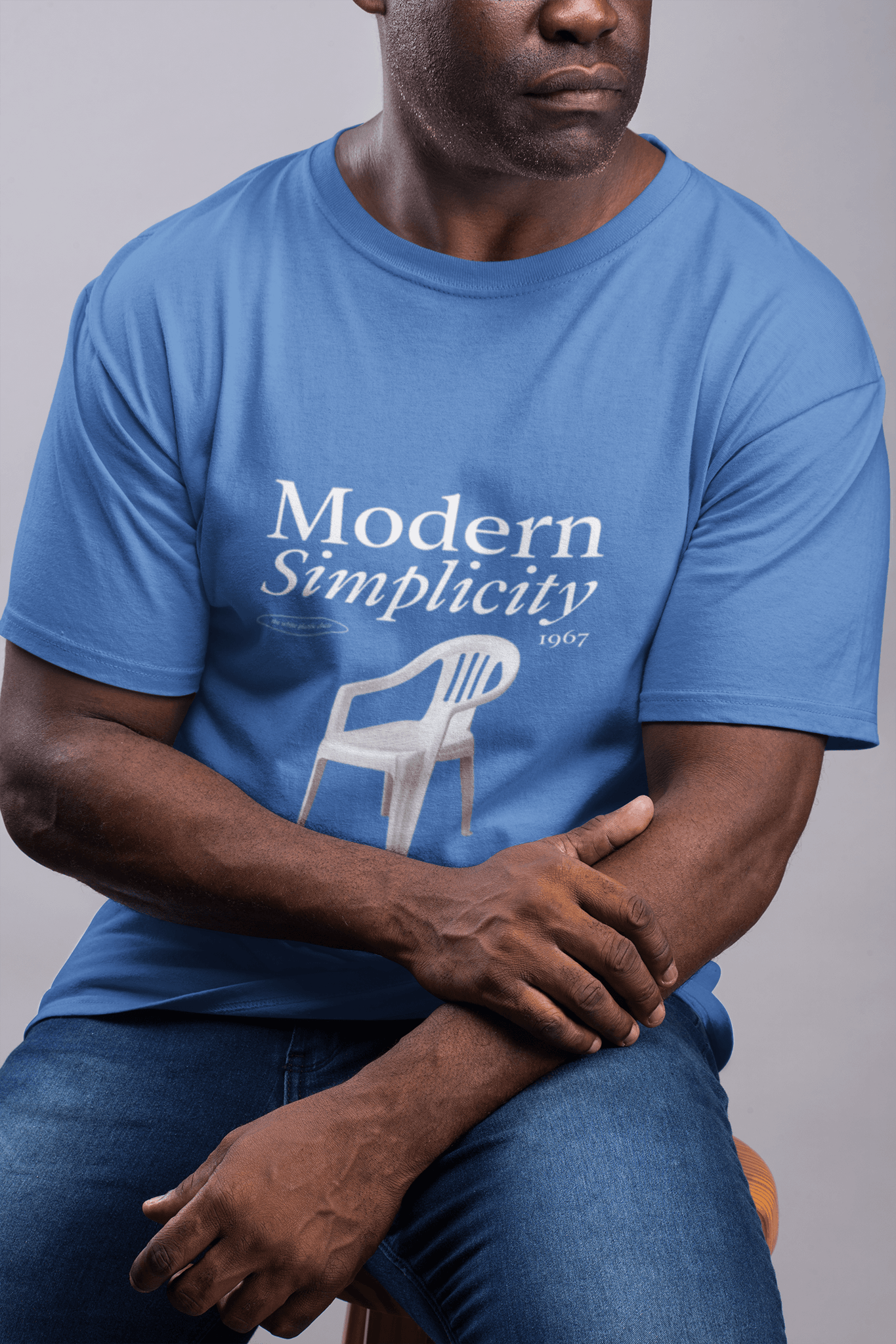 Modern Simplicity Men's Round Neck Half Sleeve T-shirt - Lyssian