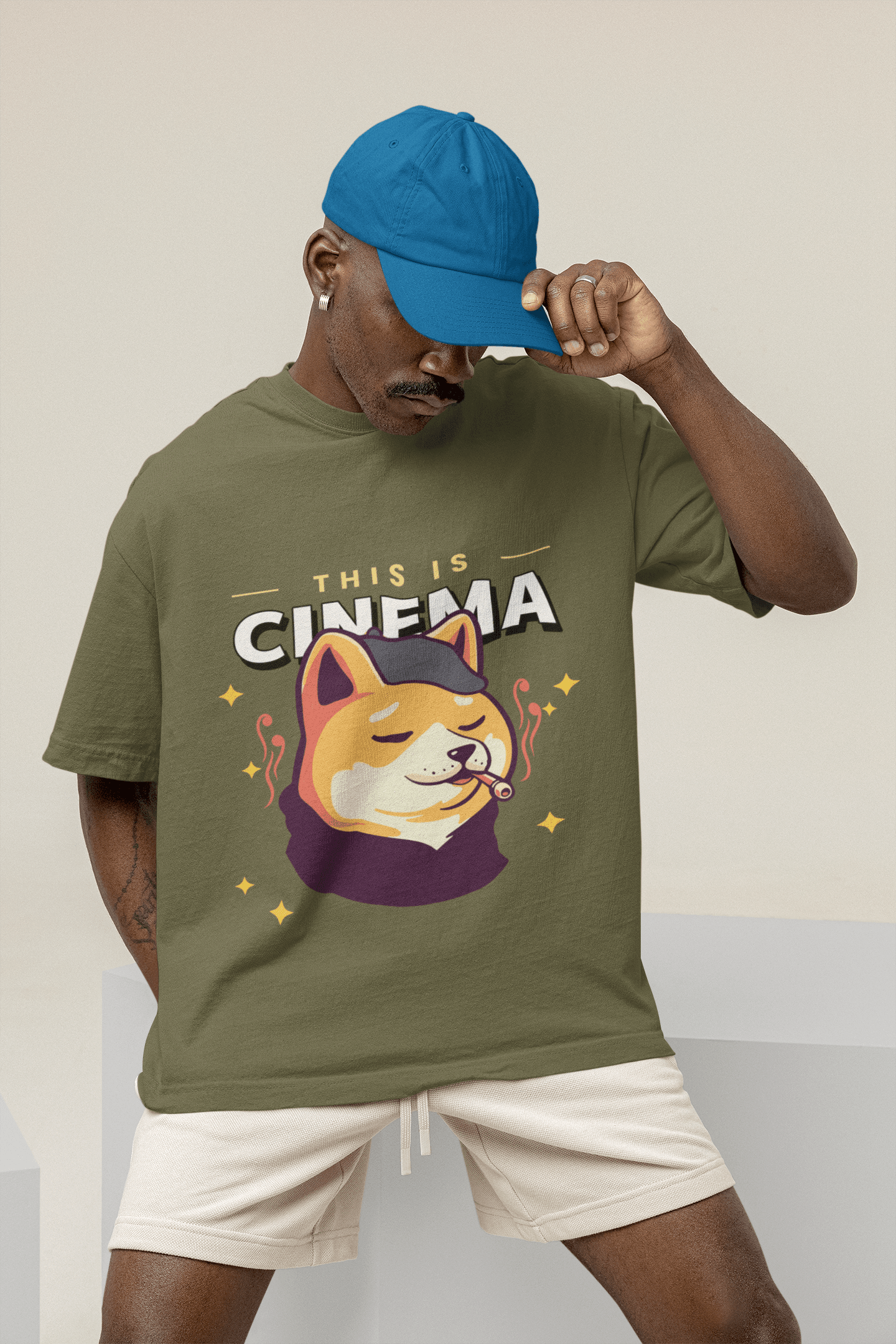 Cinema Men's Oversized T-shirt - Lyssian
