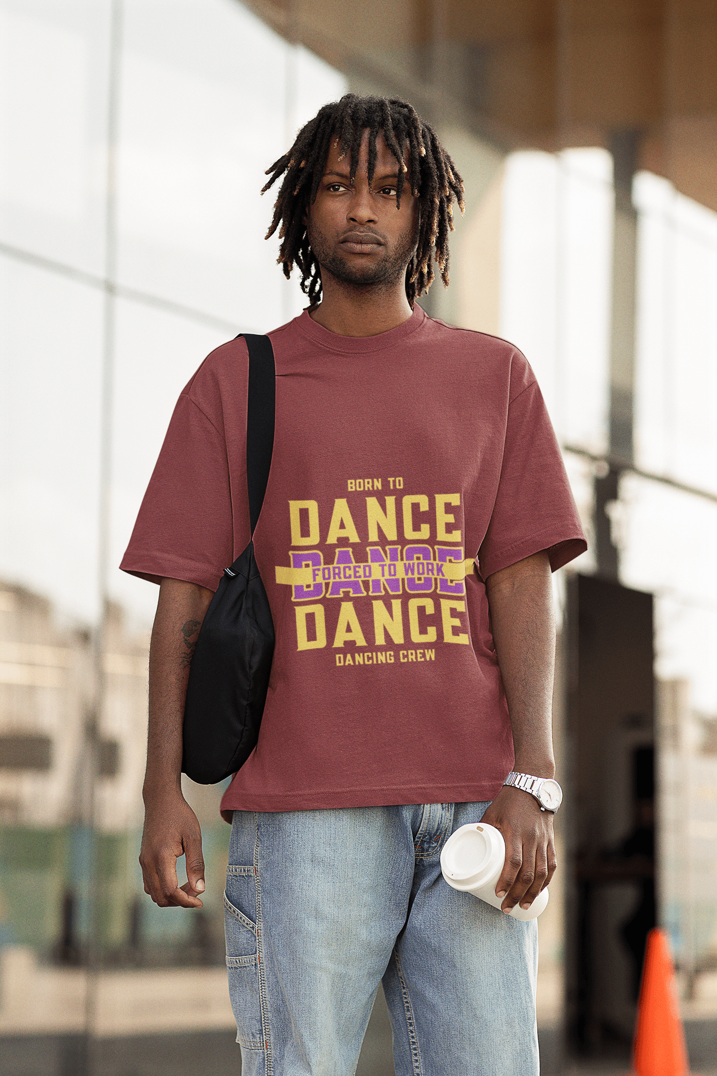 Dance Crew Men's Oversized T-shirt - Lyssian