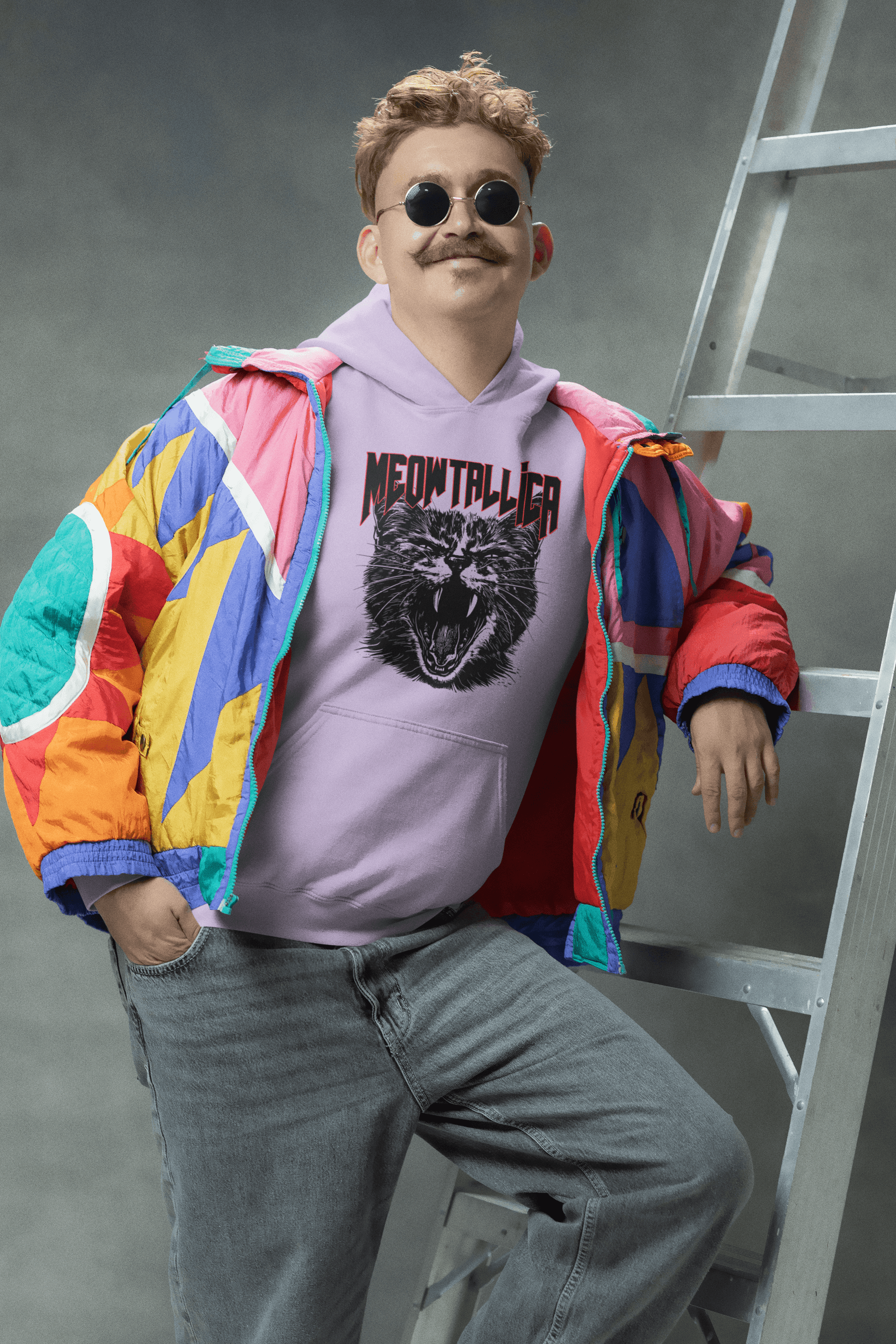 Meowtallica Men's Hoodie - Lyssian
