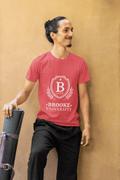 Brooke University Male Round Neck Half Sleeve T-shirt - Lyssian