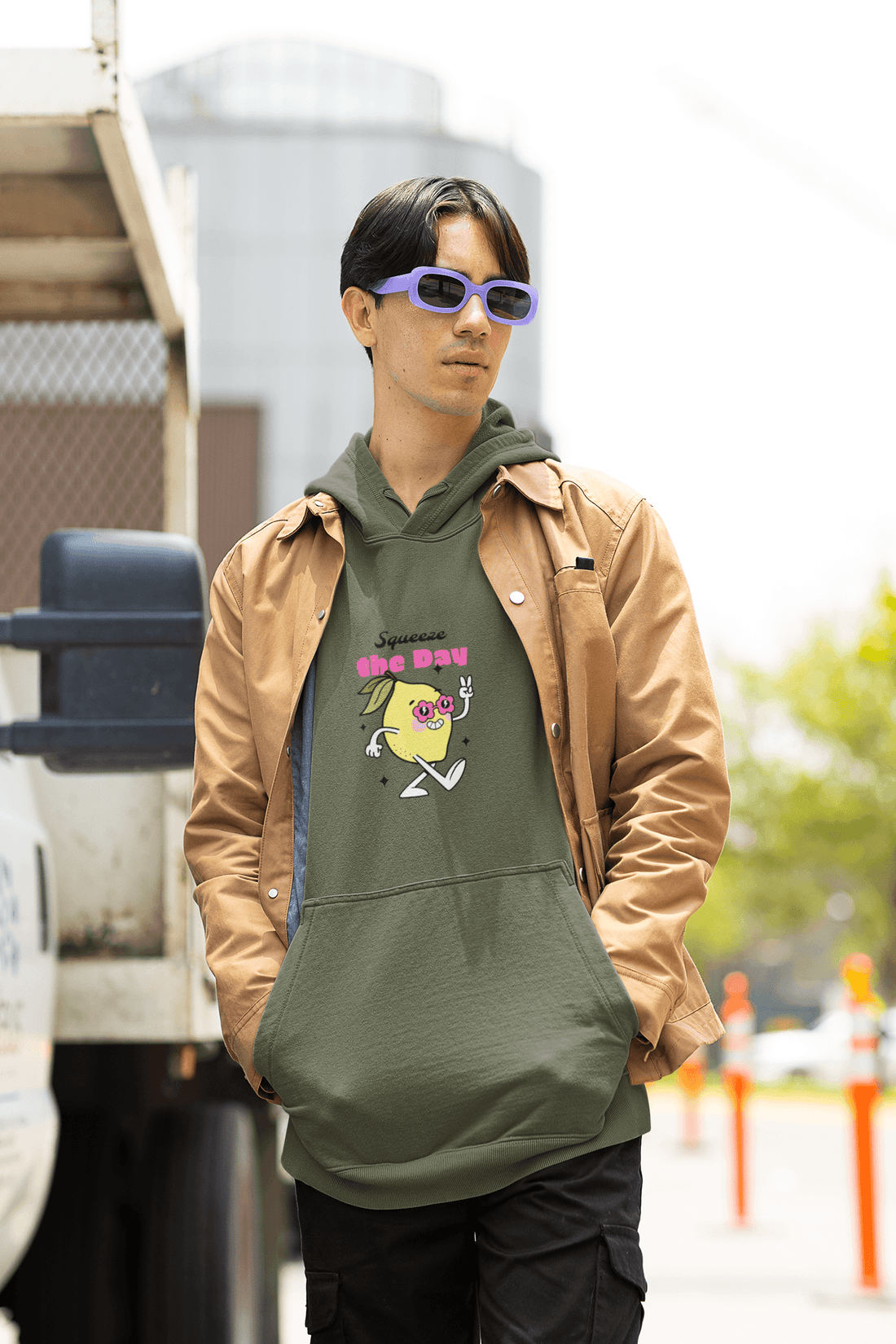 Cool Lemon Men's Hoodie - Lyssian