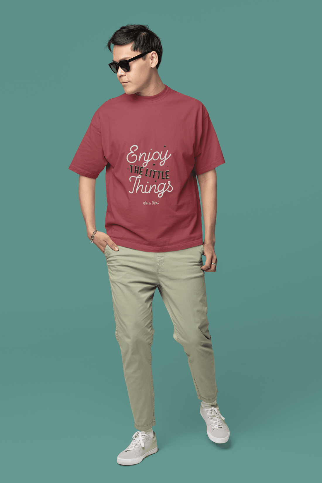Enjoy Things Men's Oversized T-shirt - Lyssian