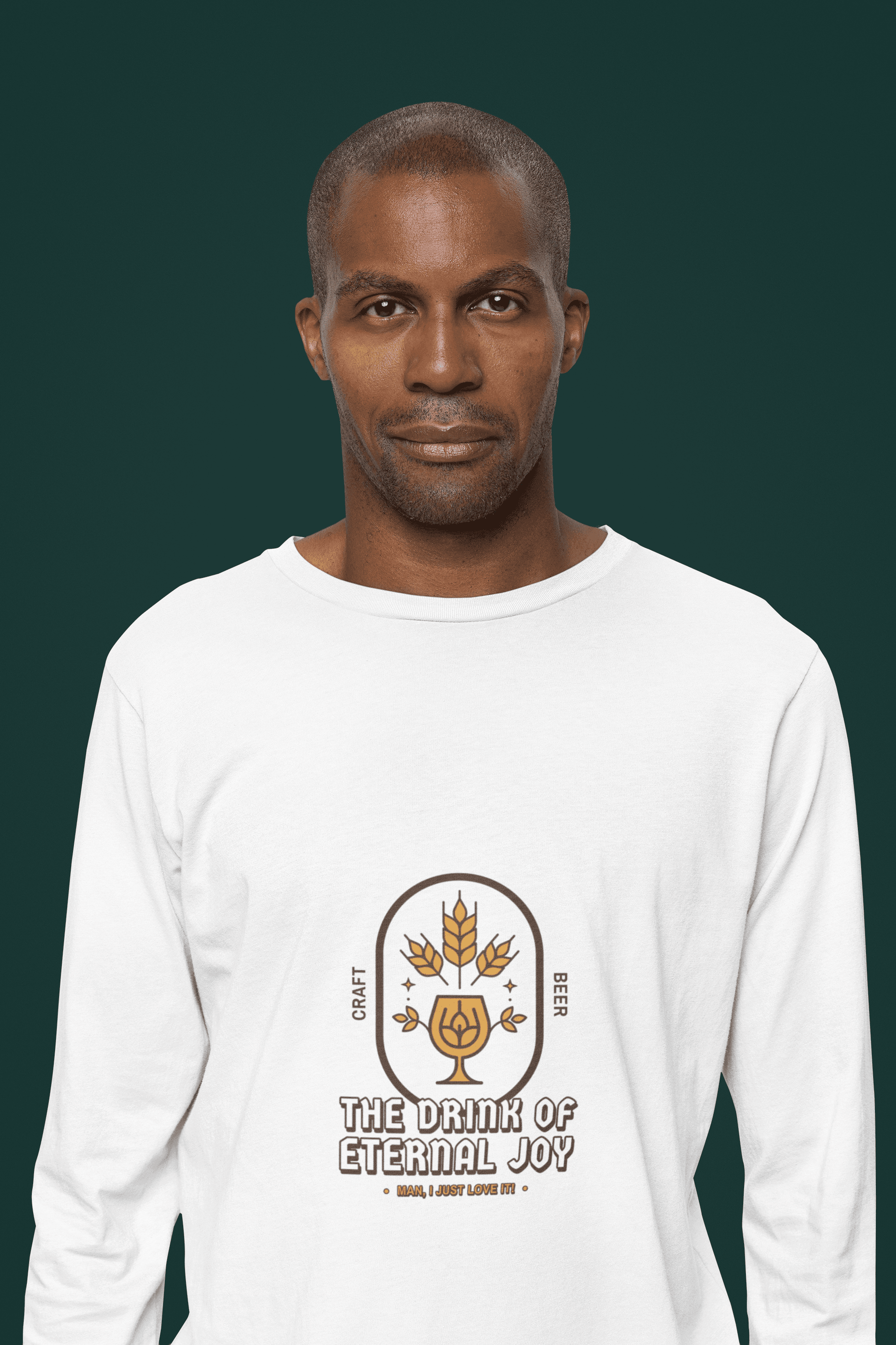 Joy Male Round Neck Full Sleeve T-shirt - Lyssian