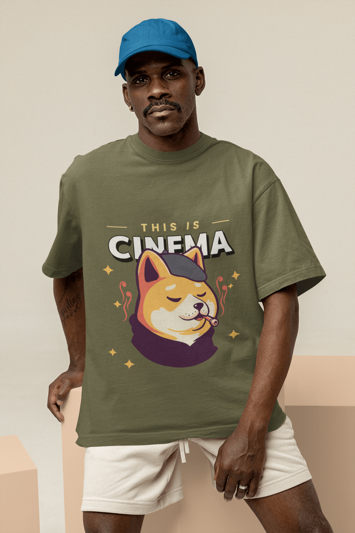 Cinema Men's Oversized T-shirt - Lyssian